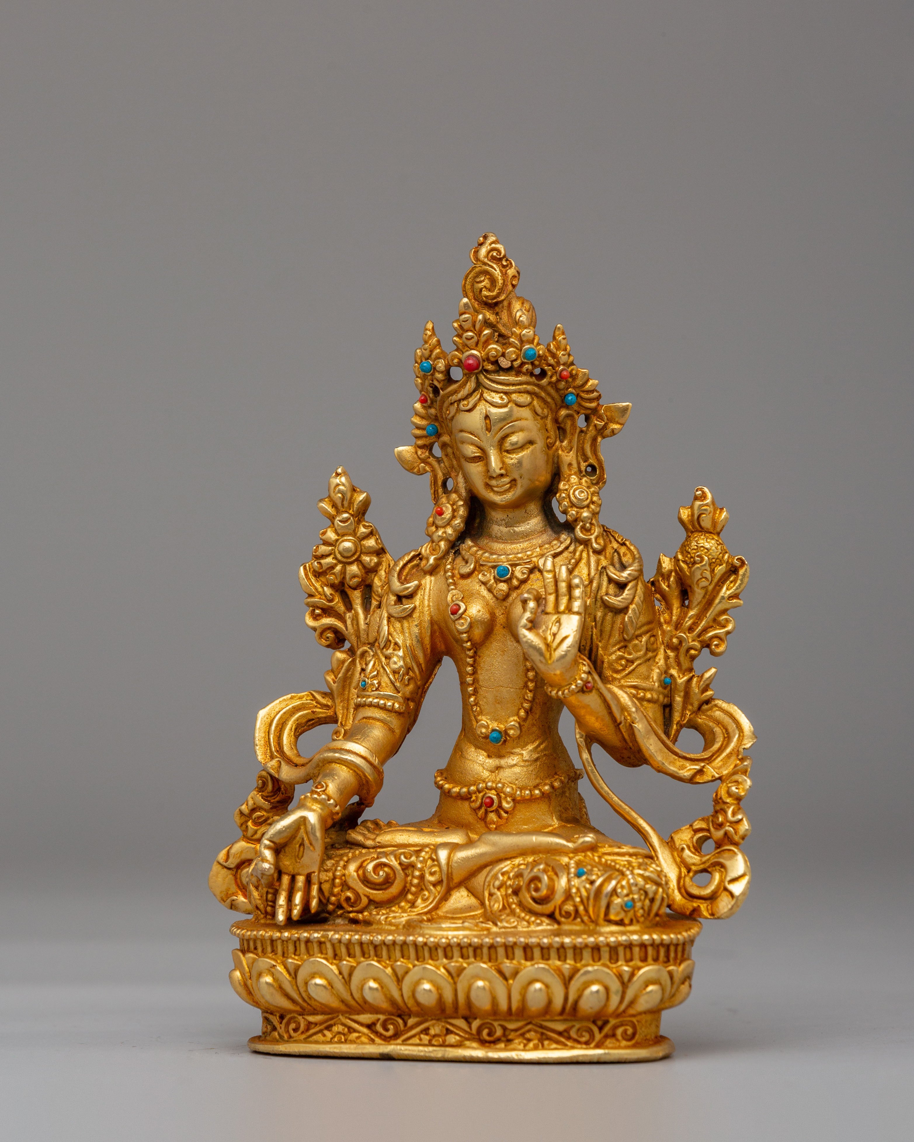 Long-Life-Deity-White-Tara-Statue | Himalayan Buddhist Artwork