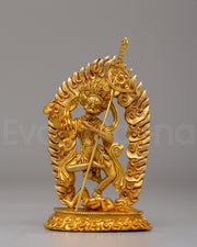 Spiritual Simhamukha Deity Statue