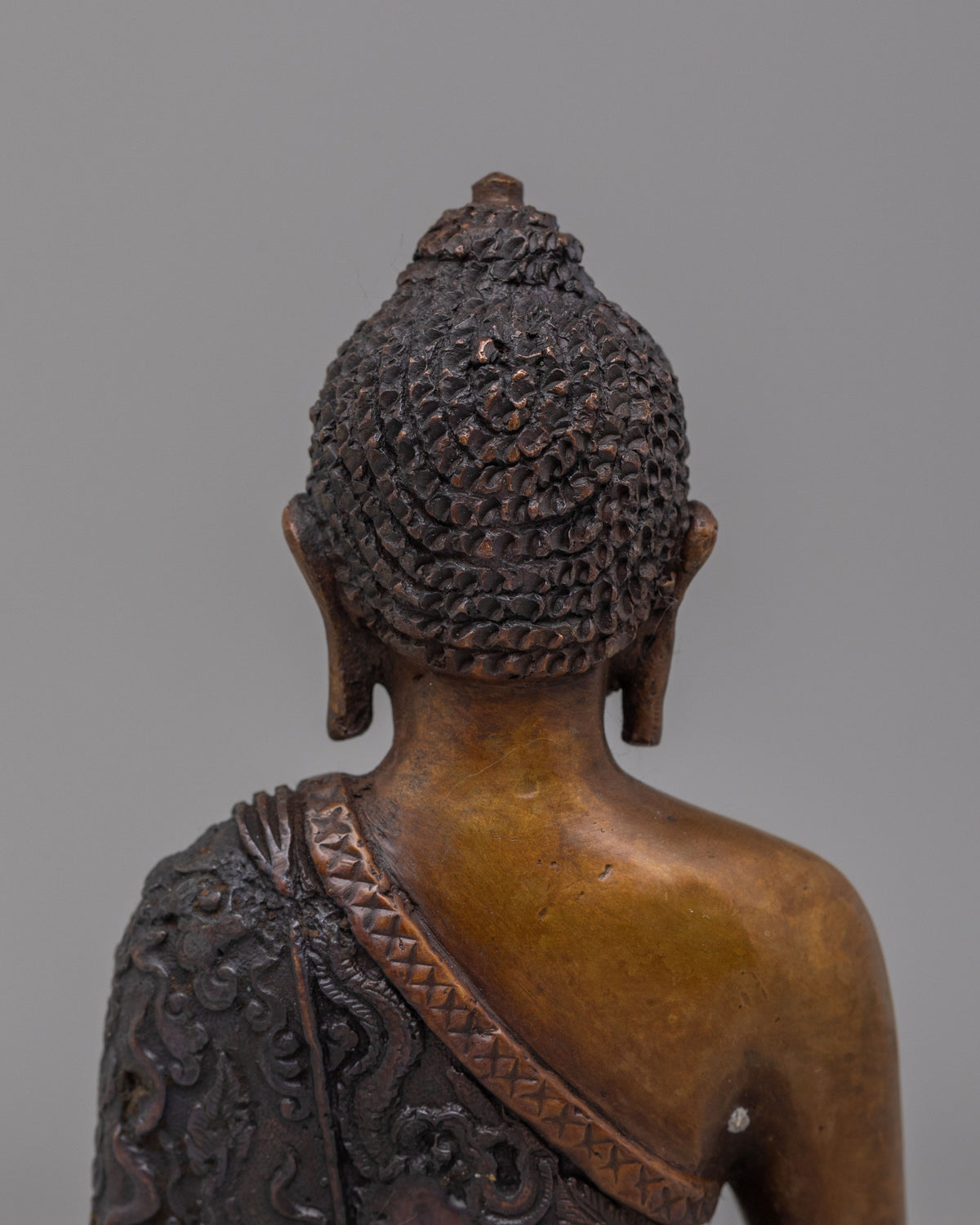 Shakyamuni Buddha Statue for Devotion | Handcrafted Oxidized Copper Art