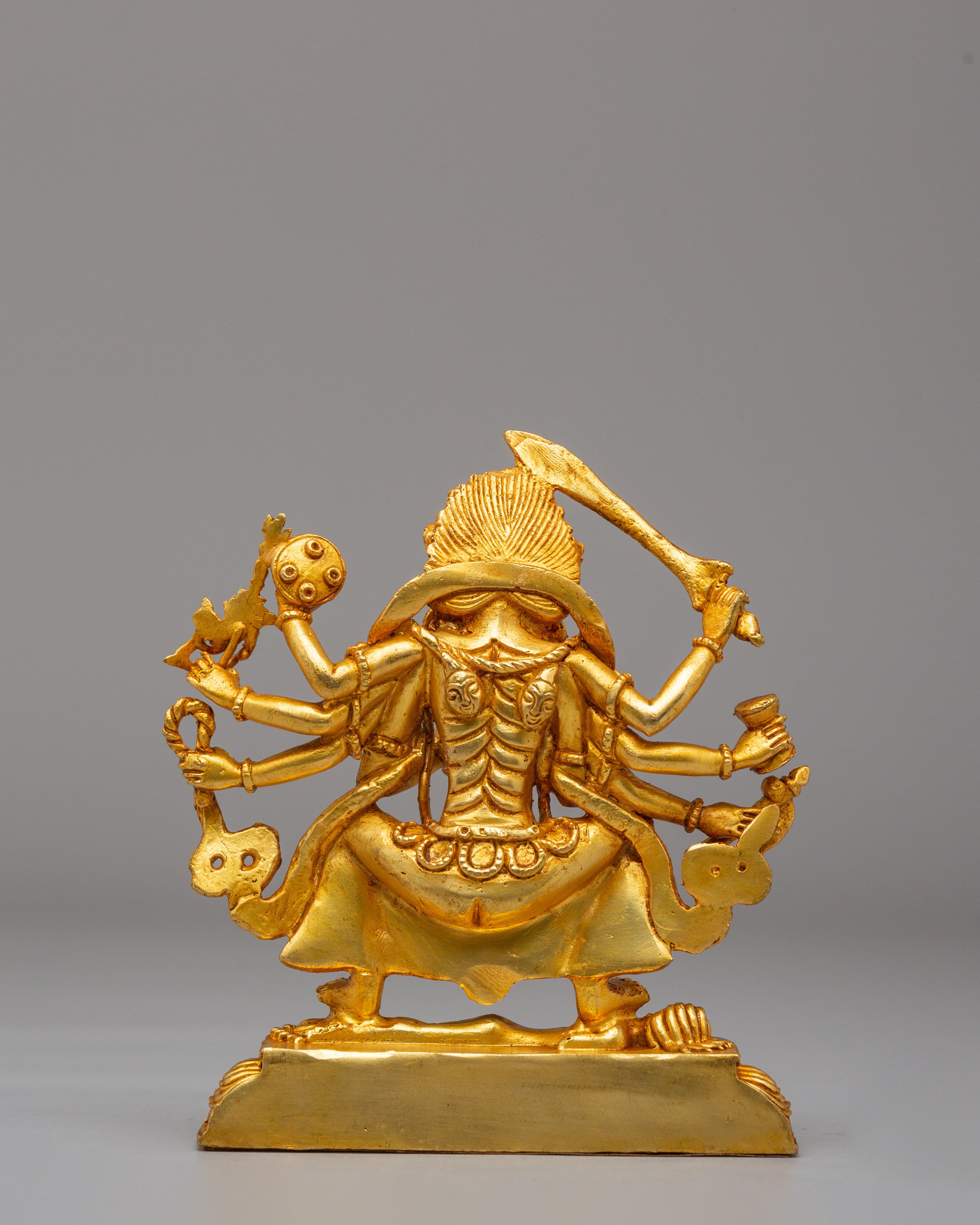 Wrathful Goddess Kali Sculpture | Hindu Goddess Statue