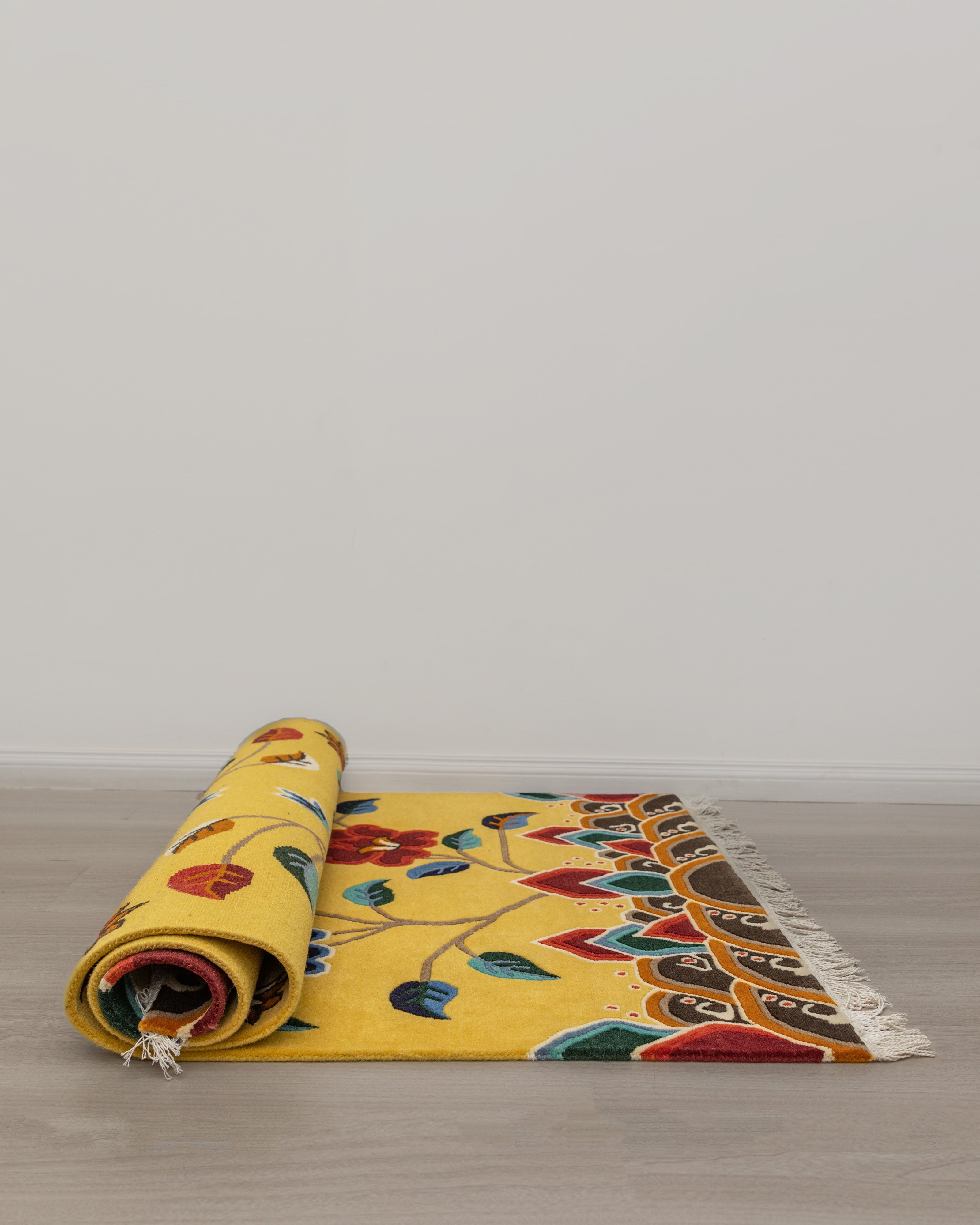 Handcrafted Floral Rug | Sacred Home Decor