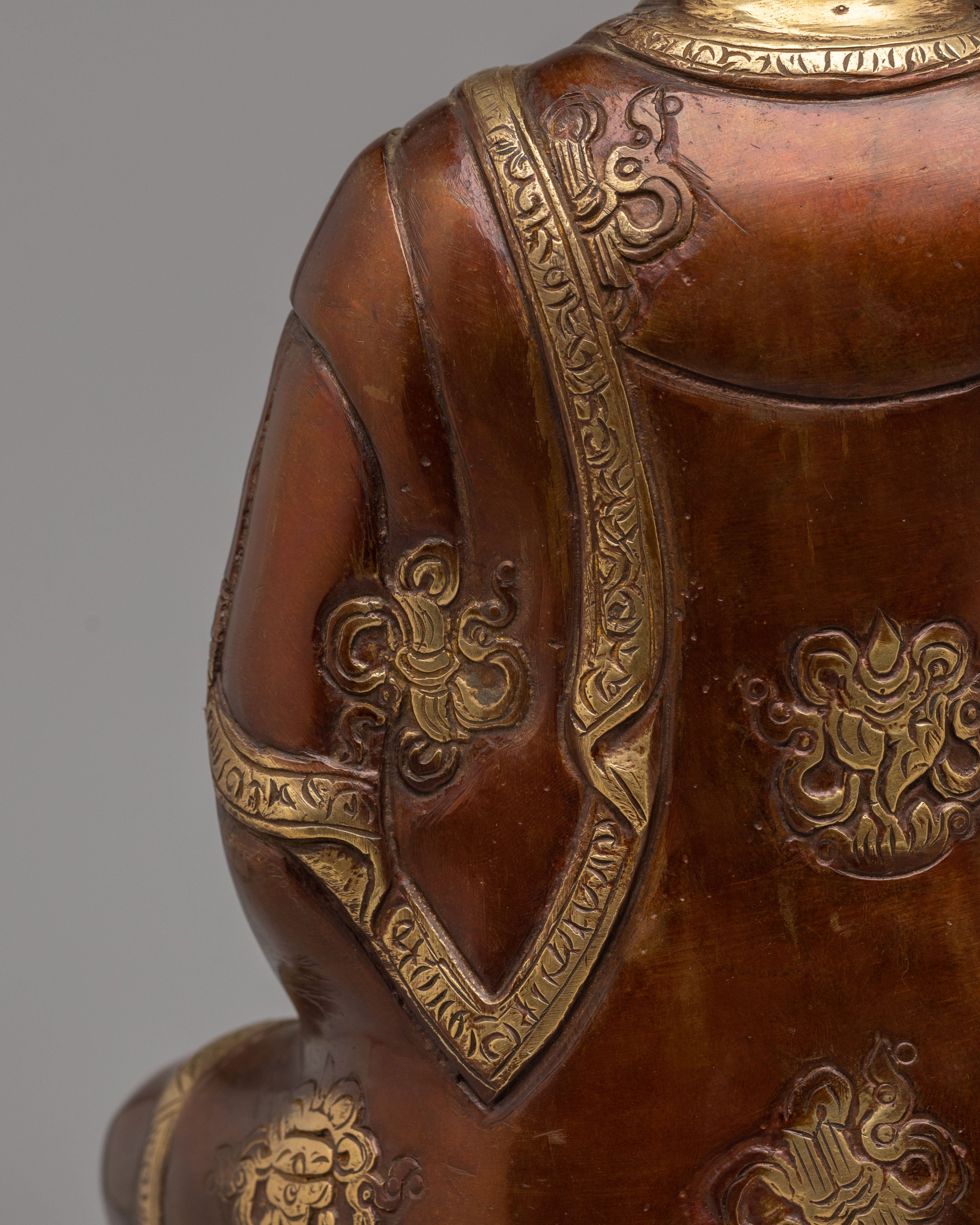 Scared Medicine Buddha Buddhist Statue | Handcrafted Brass Sculpture