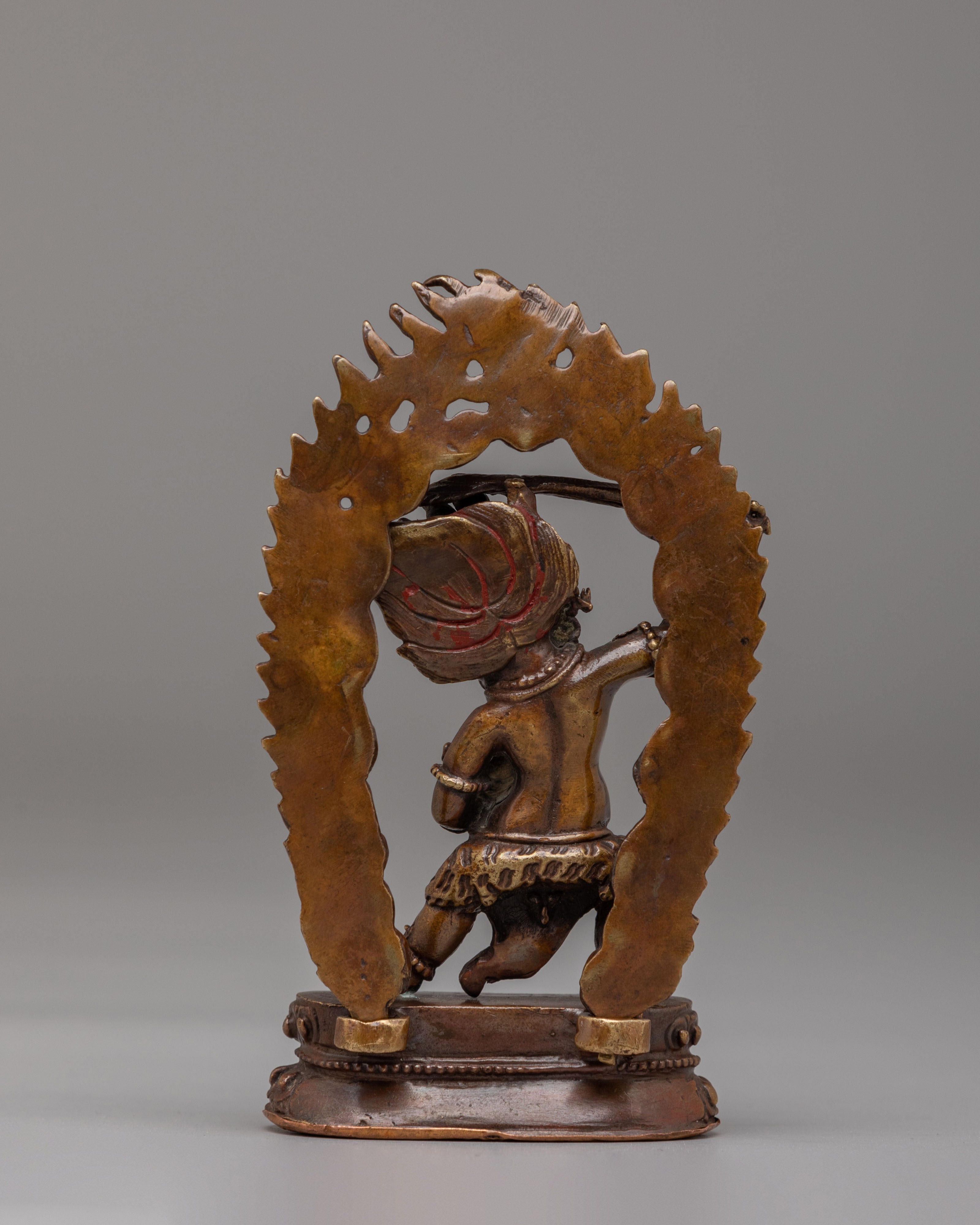 Machinemade Ritual Black Manjushri Statue | A Symbol of Enlightenment