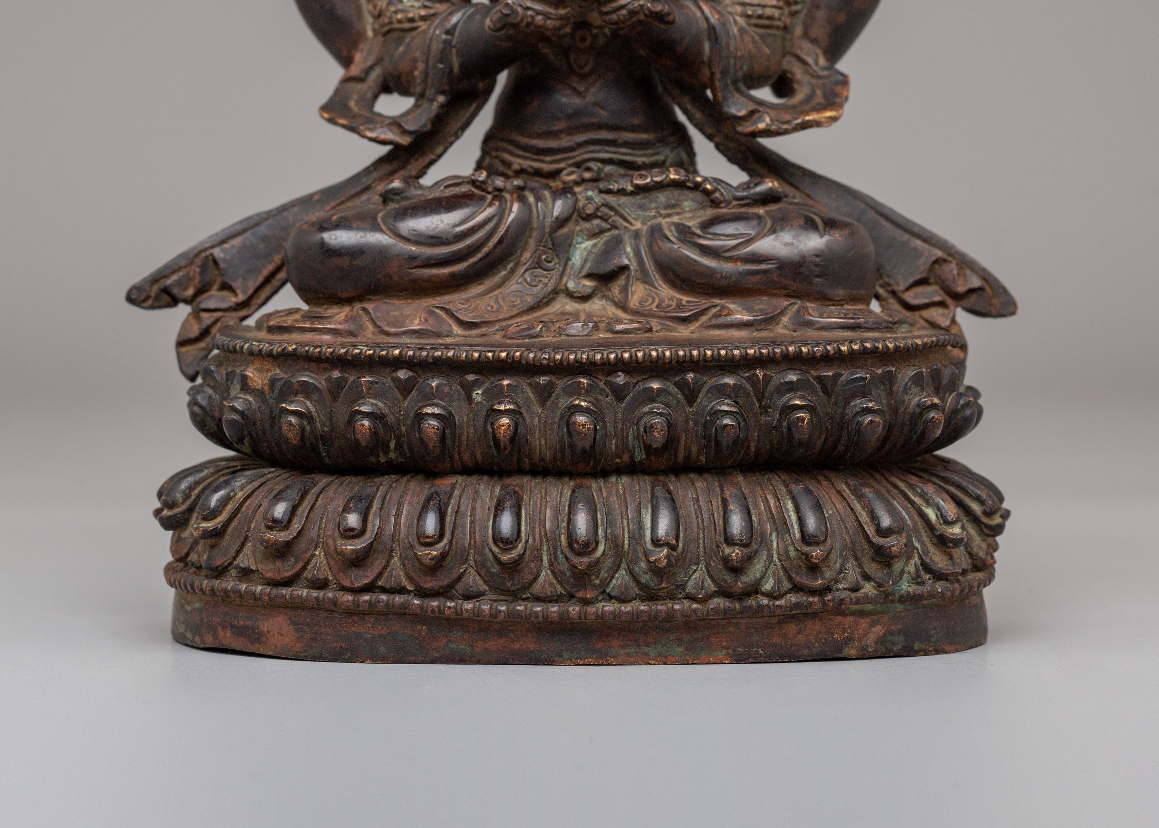 Handmade Buddhist Chenrezig Sculpture | Tibetan Avalokiteshvara Artwork