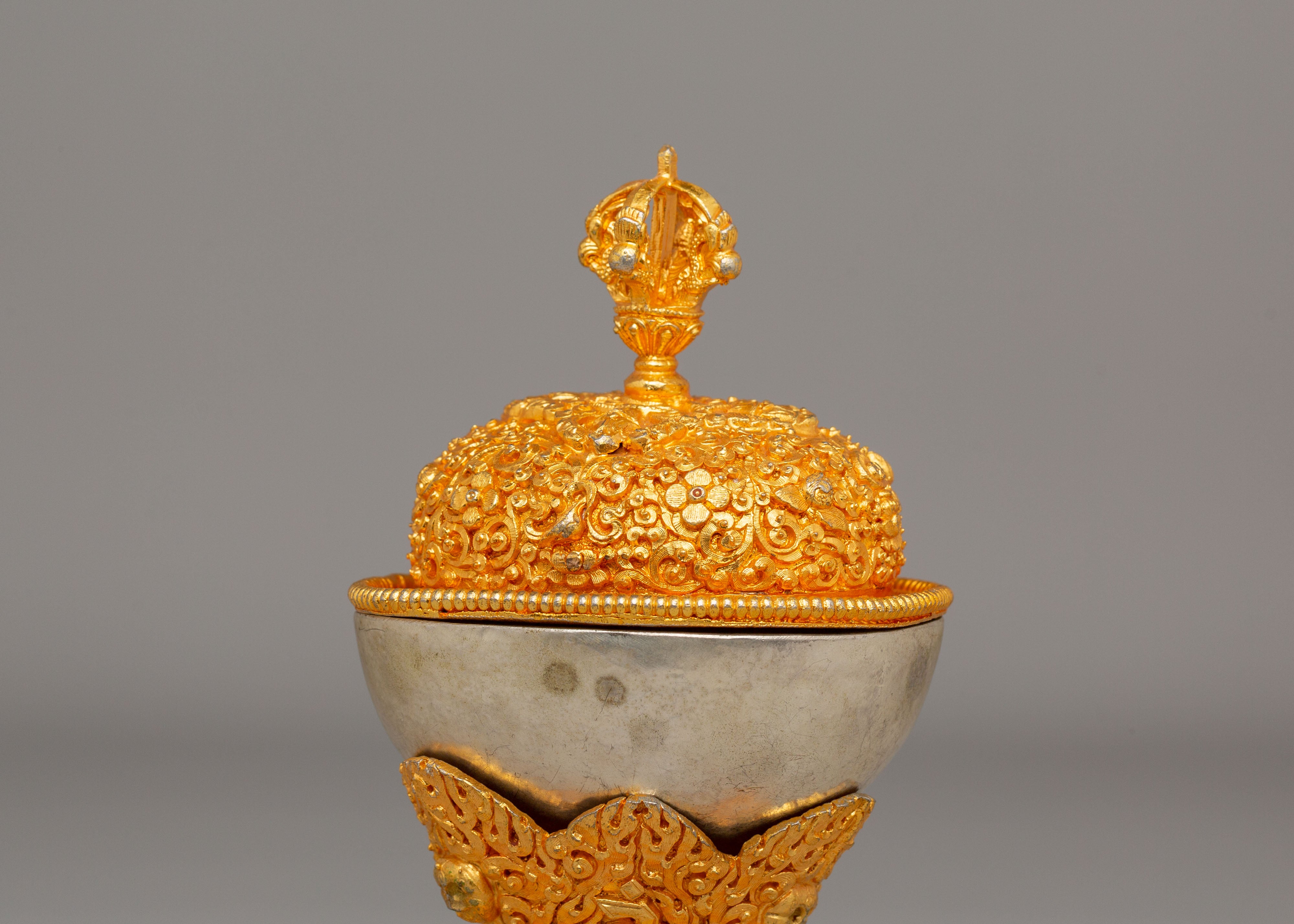 Spiritual Kapala for Ritual | Handcrafted Tibetan Skull Cup