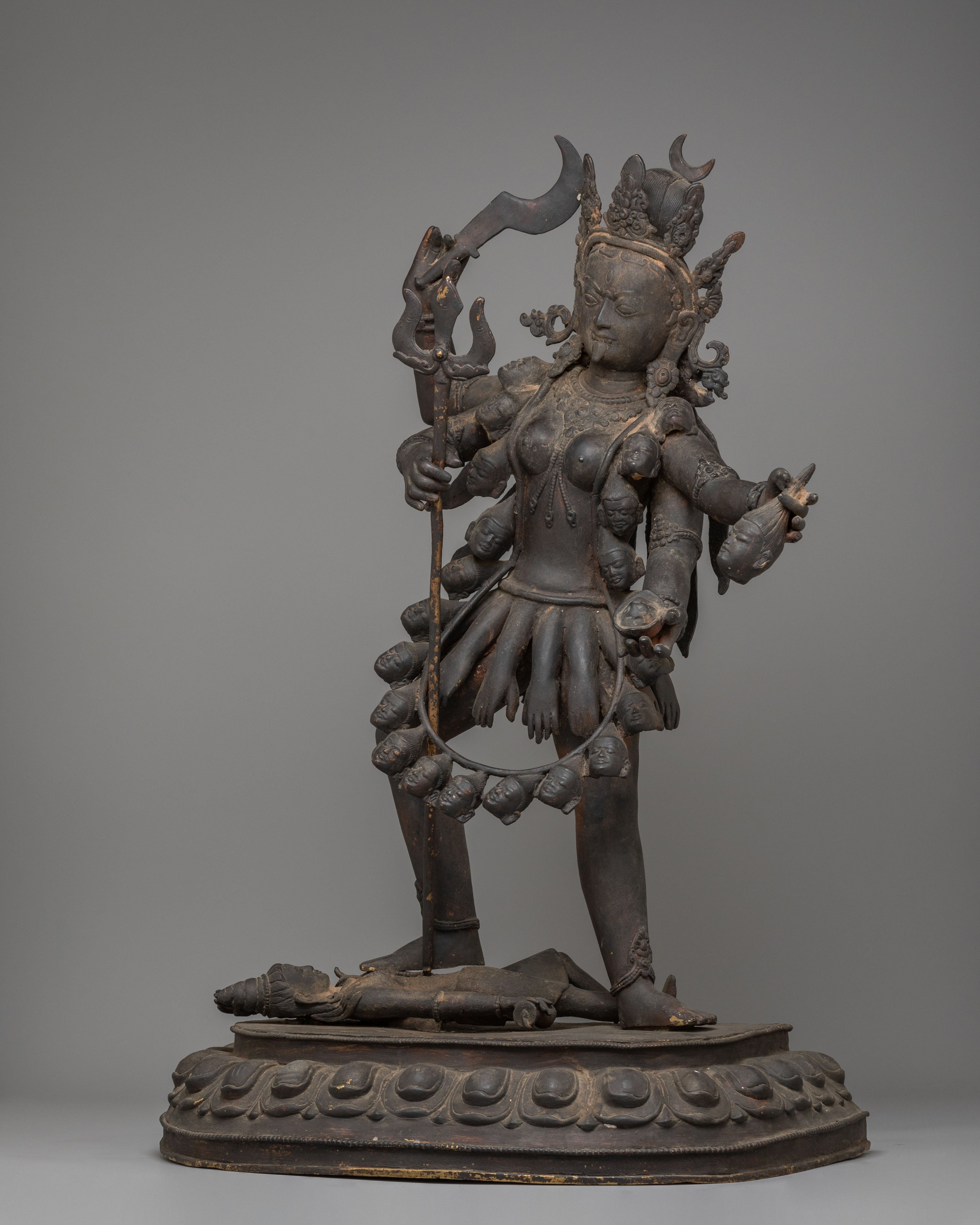 Wrathful Goddess Kali Statue | Hindu Deity for Protection