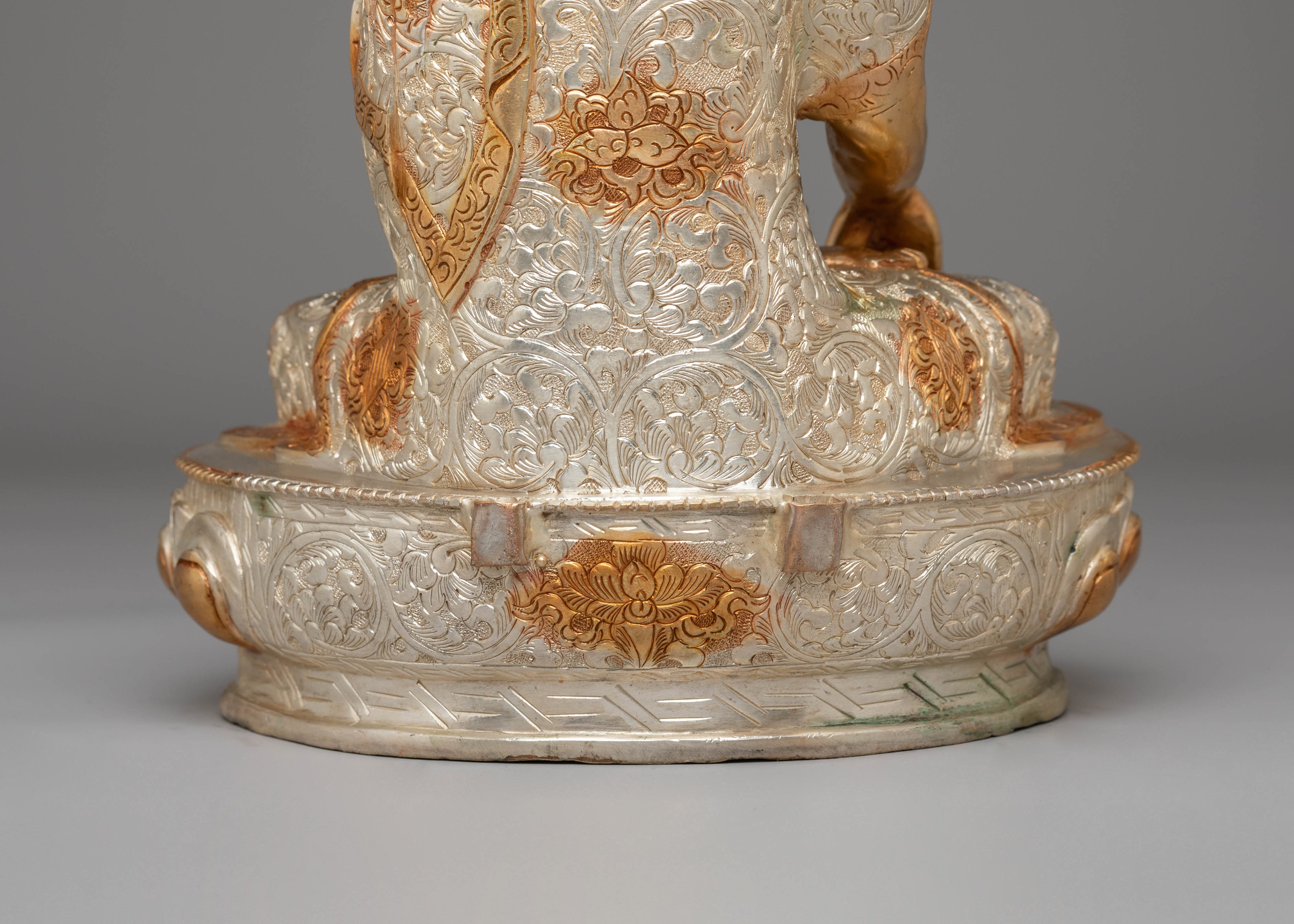 Handmade Golden Mitrugpa Statue | Immovable Buddha