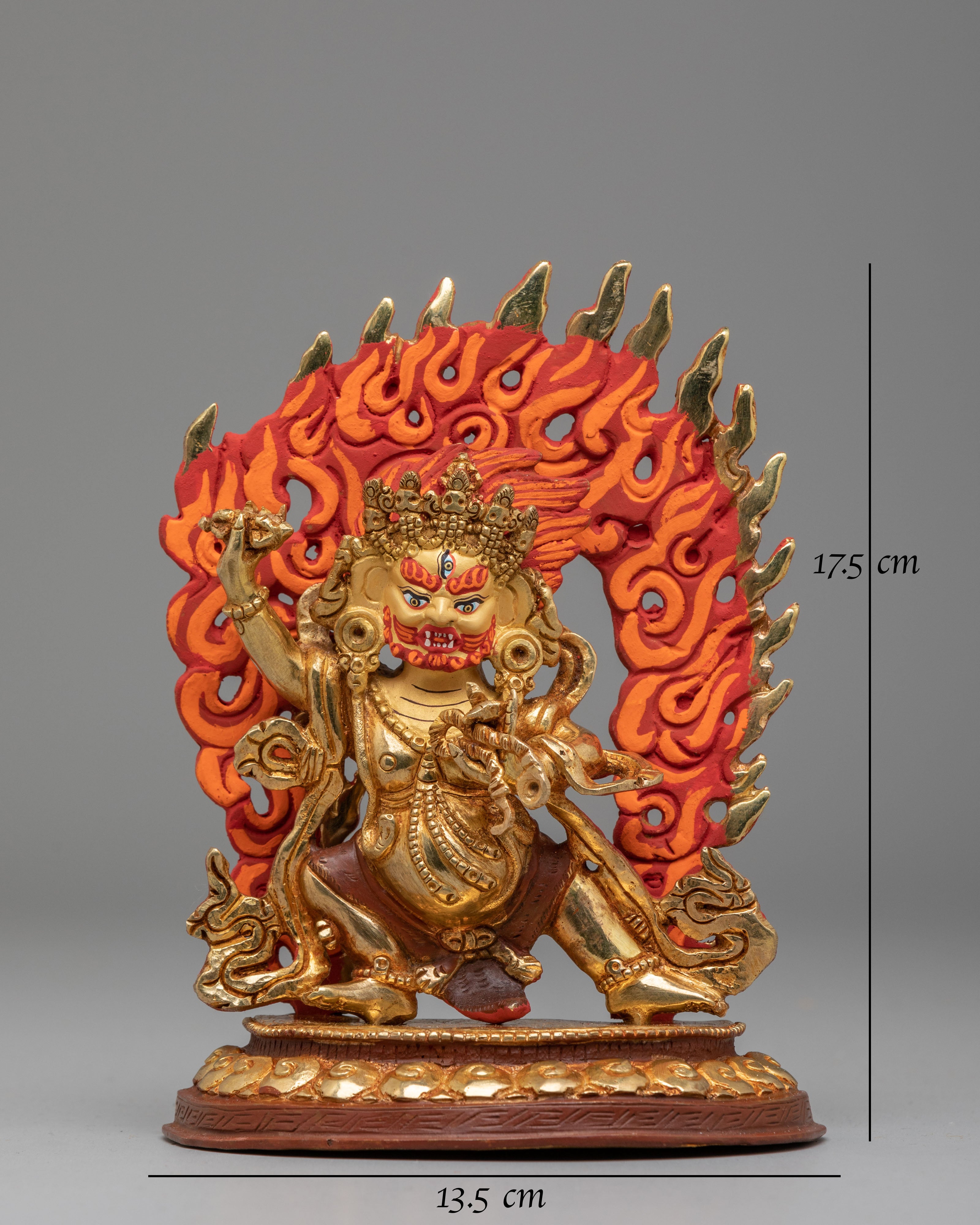 Sacred Vajrapani Spiritual Statue | Handcrafted Tibetan Protector Deity