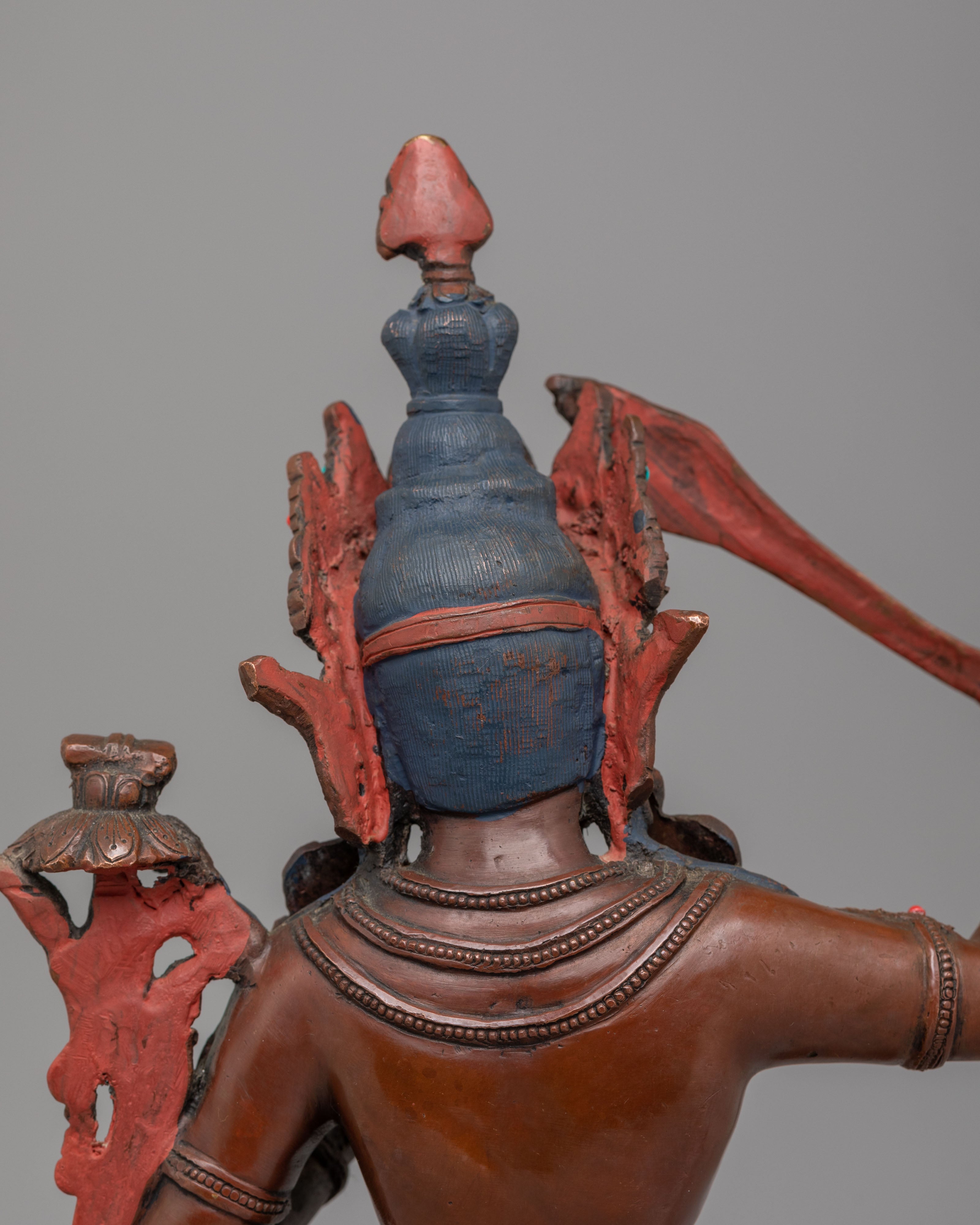 Tibetan Altar Manjushri Statue | Copper Body with 24K Gold Plating