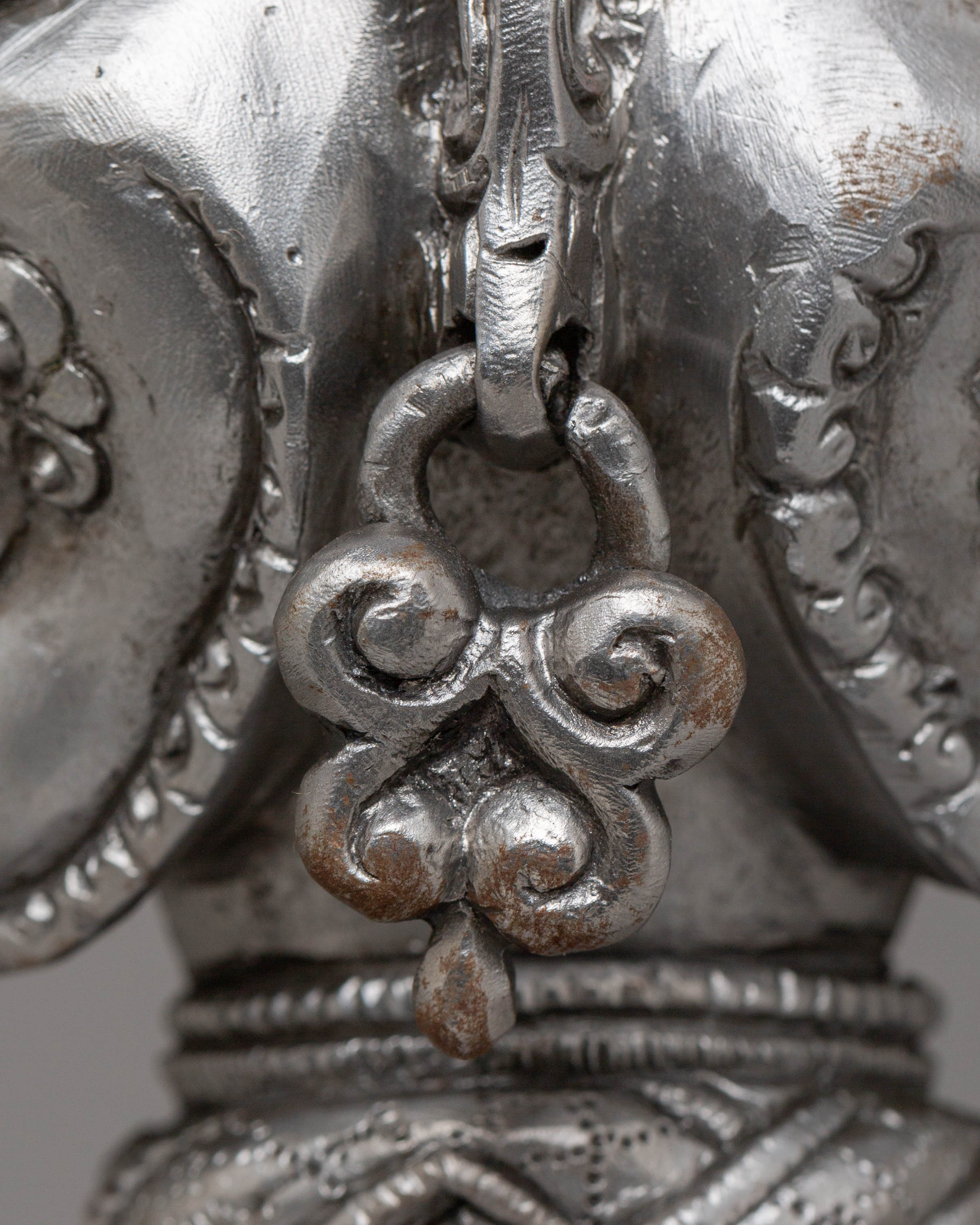 Iron Phurba for Buddhist Ceremonies |Tibetan Ritual Tool with Acrylic Color