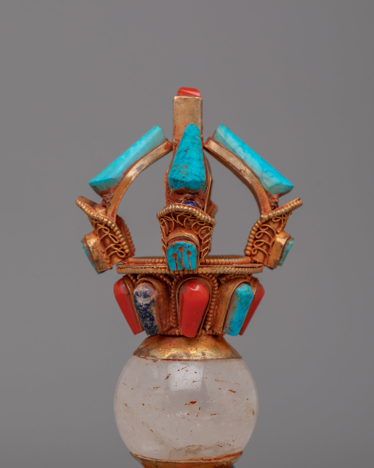 Spiritual Ritual Vajra | Hand-carved gemstone & crystal vajra