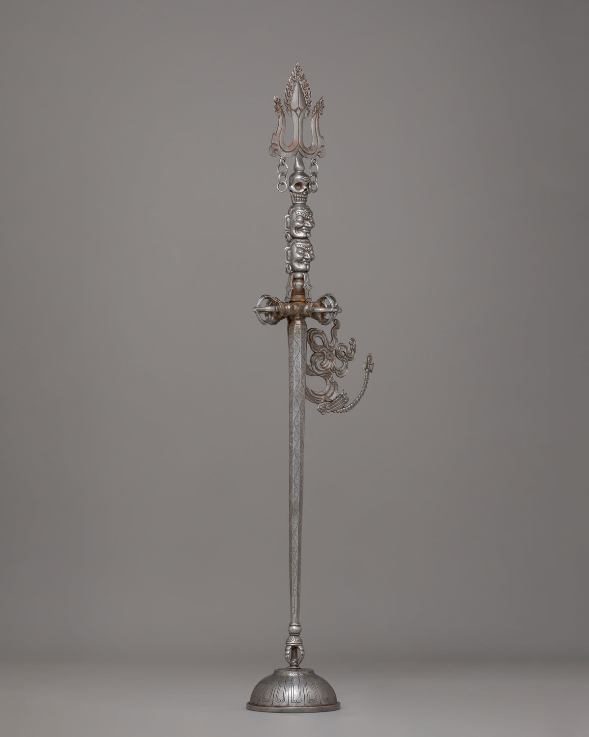 Spiritual Khatvanga Ceremonial Staff | Tibetan Rituals & Meditation