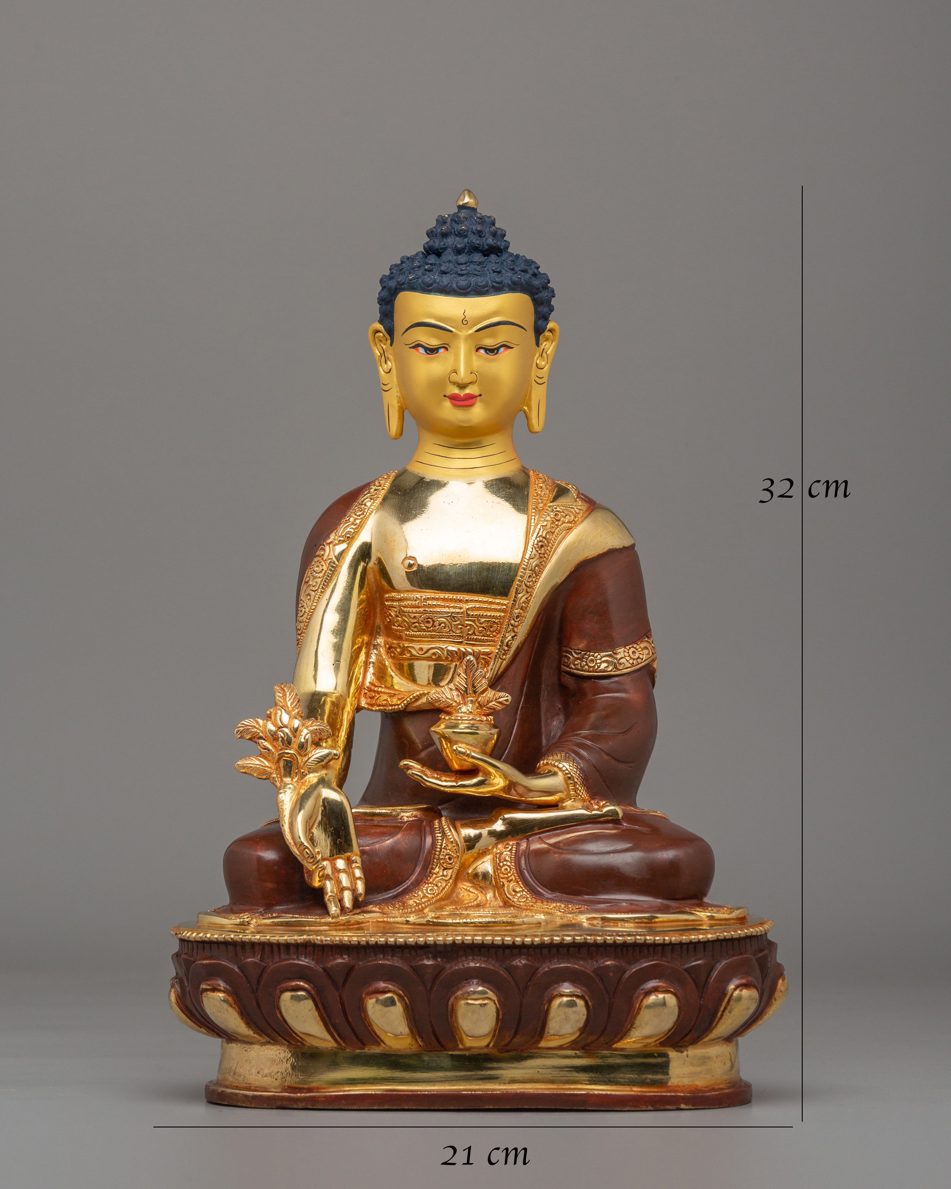 Bhaisajyaguru Healing Buddha Figurine | Tibetan Medicine Buddha Sculpture