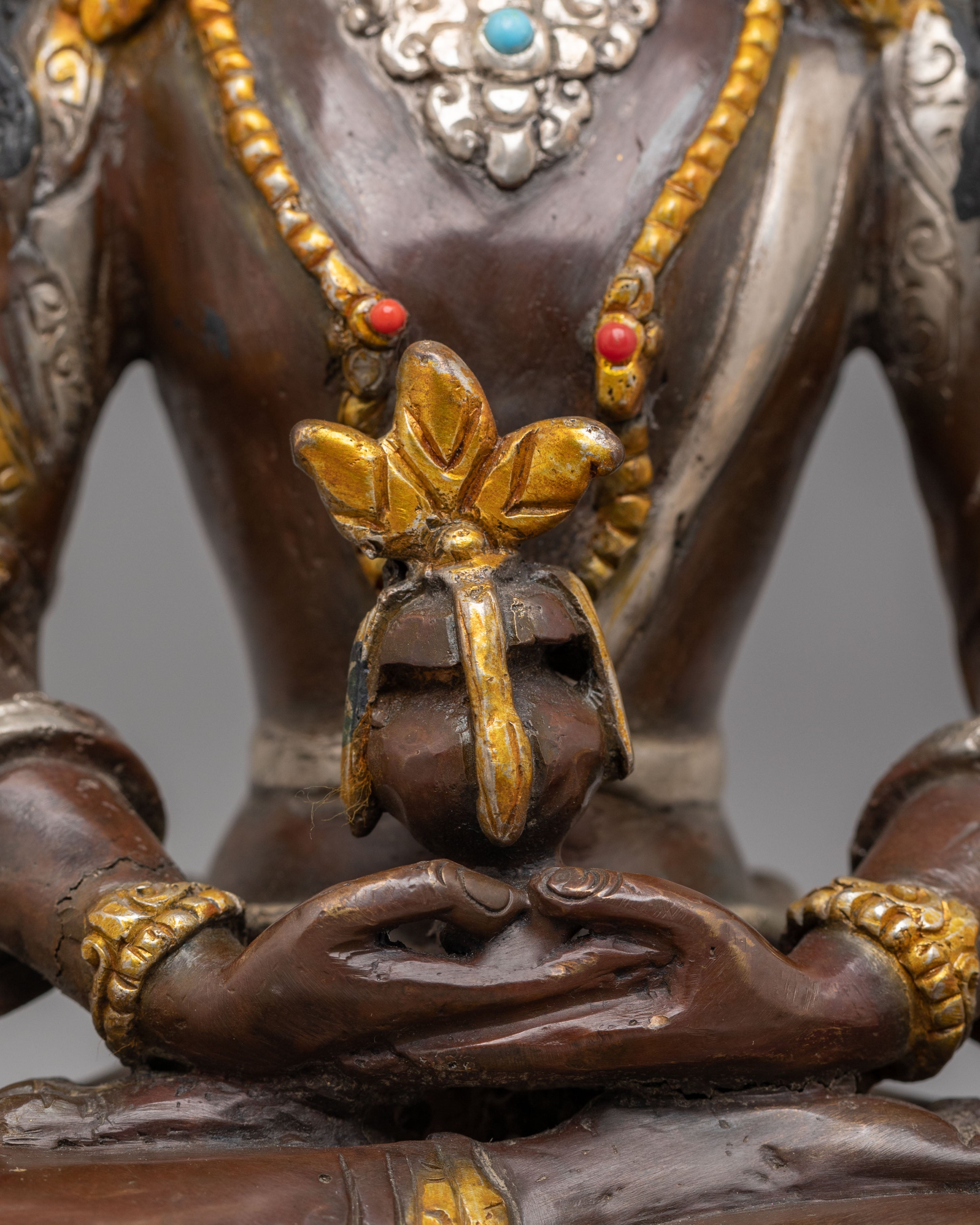 Divine Amitayus Buddha Sculpture | Handmade Tibetan Art