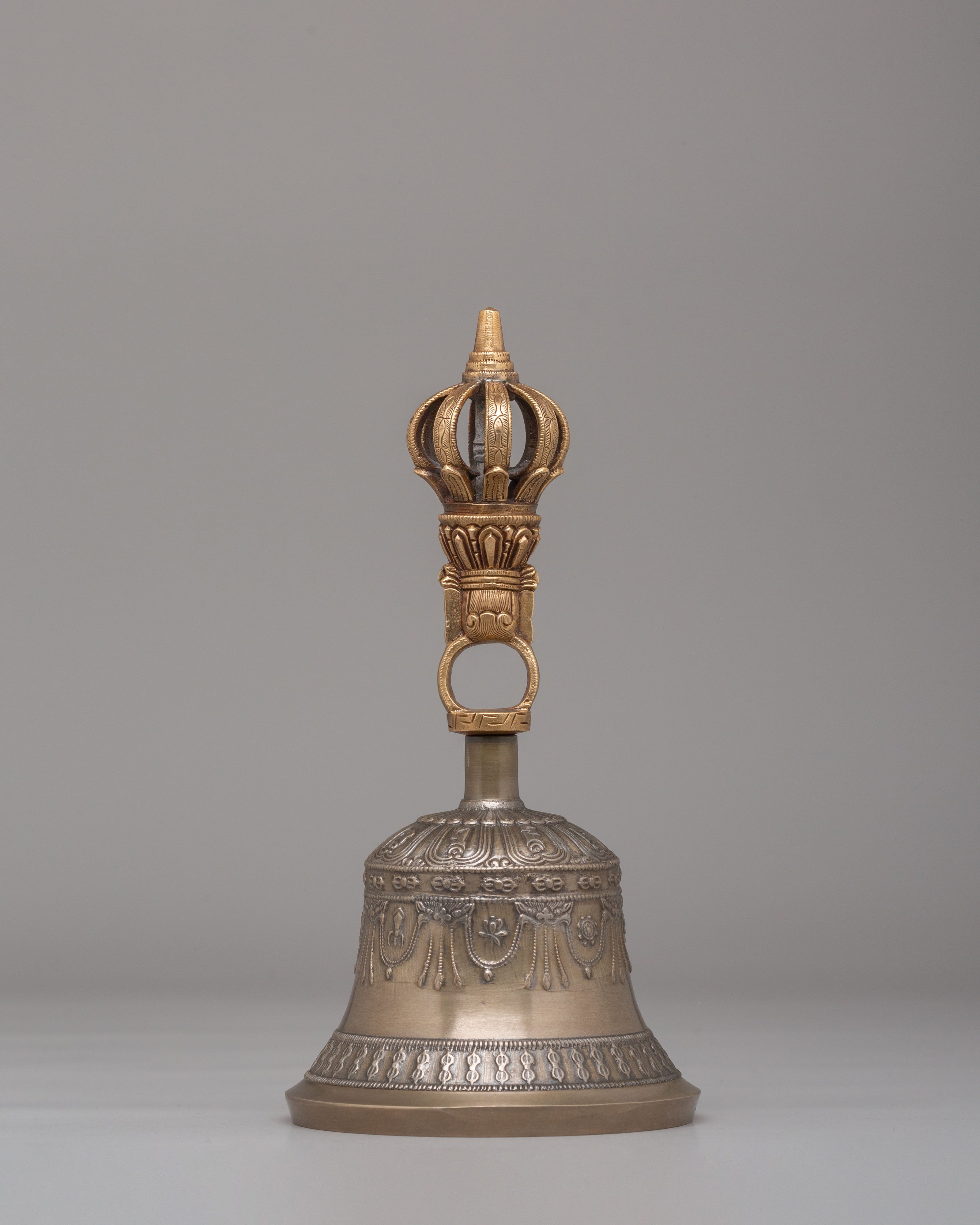 Tibetan Dorje and Bell Ritual Set | Buddhist Altar Tools for Prayer and Spiritual Practice