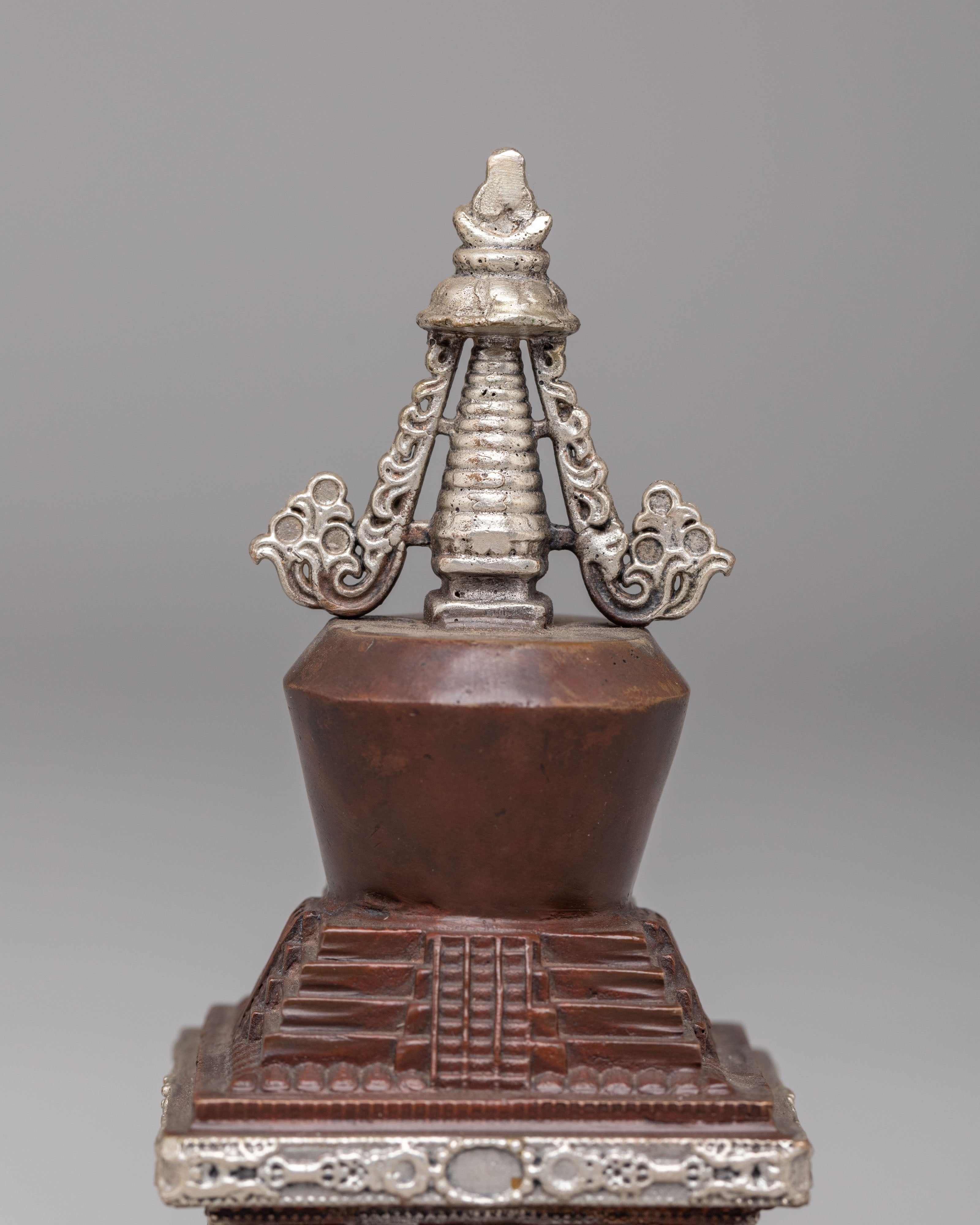 Handcrafted Descent from Heaven Stupa | Spiritual Artifacts for Meditation