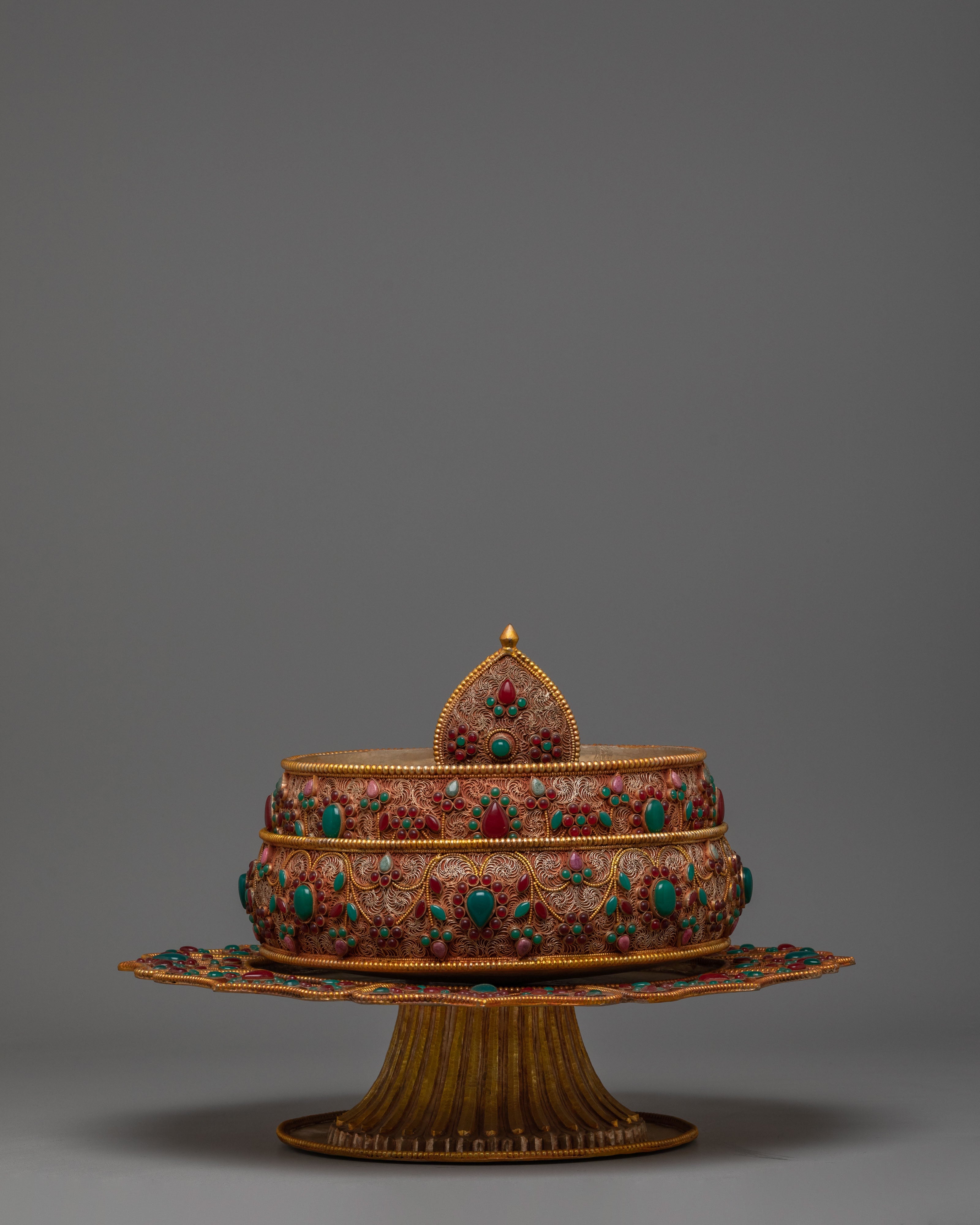 Traditional Mandala Offering for Ritual | Sacred Buddhist Offering Object