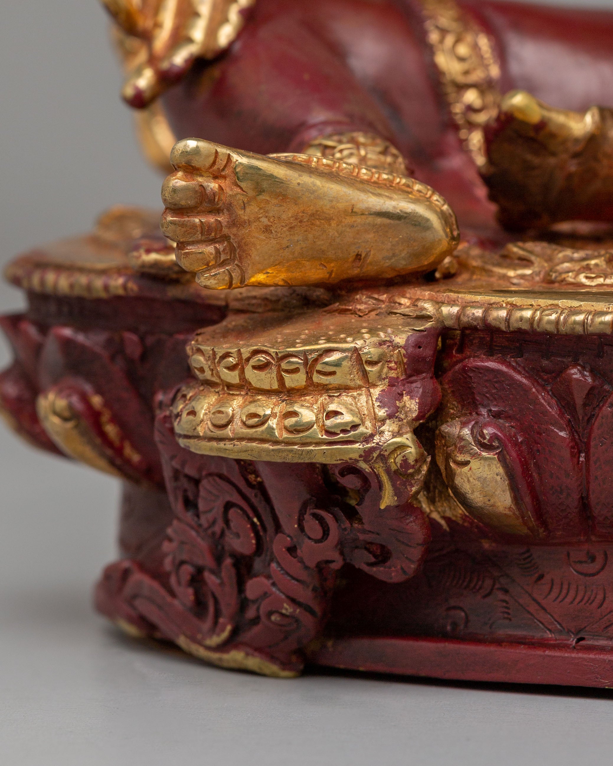 Sacred Traditional Green Tara Statue | Tibetan Buddhist Deity