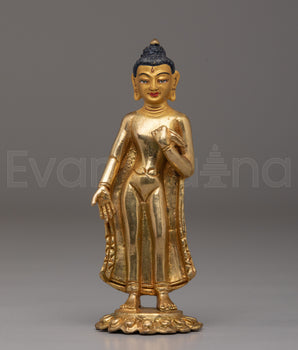 Handmade Dipankara Buddha Golden Statue
