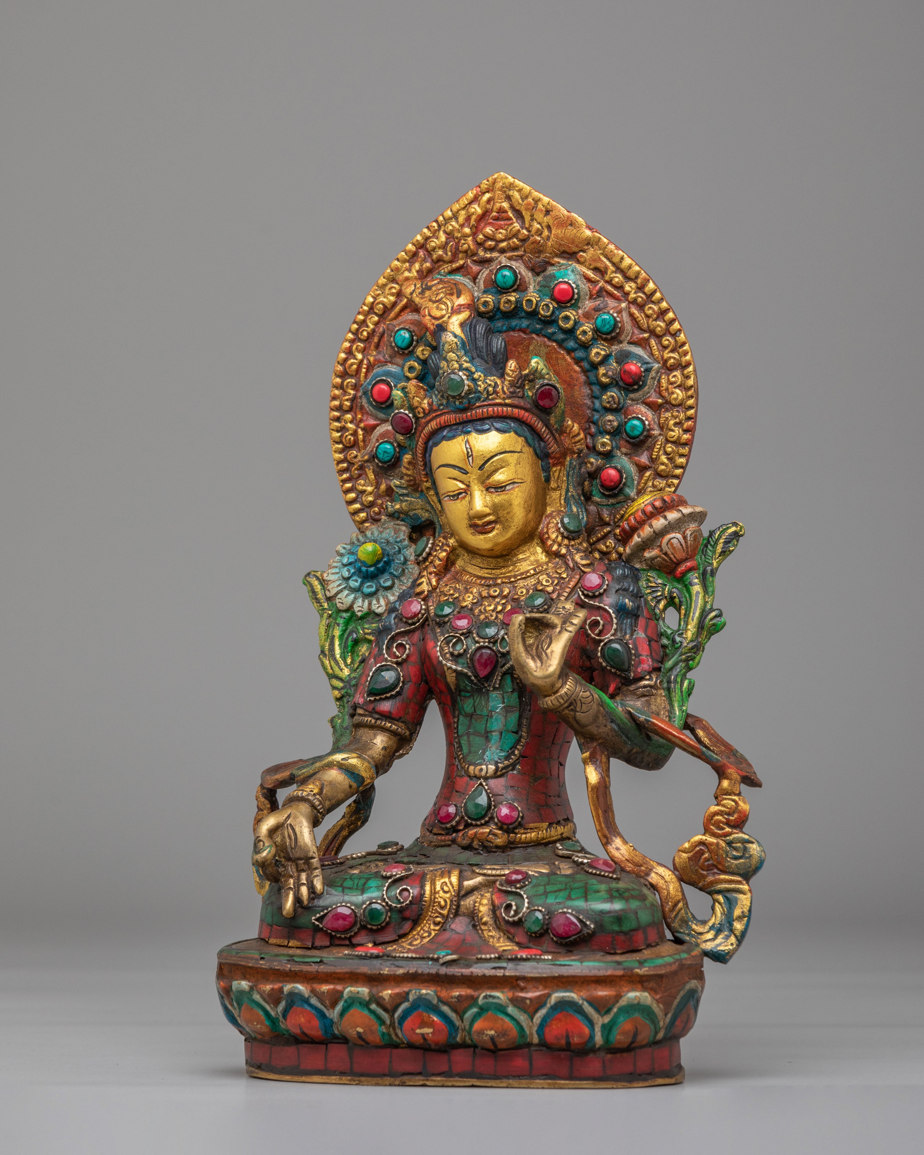 Spiritual Tibetan White Tara Statue | Symbol of Compassion