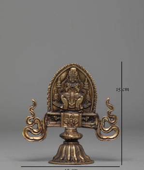 Buddhist-Inspired Deity Decorative Statue | Brass Spiritual Art