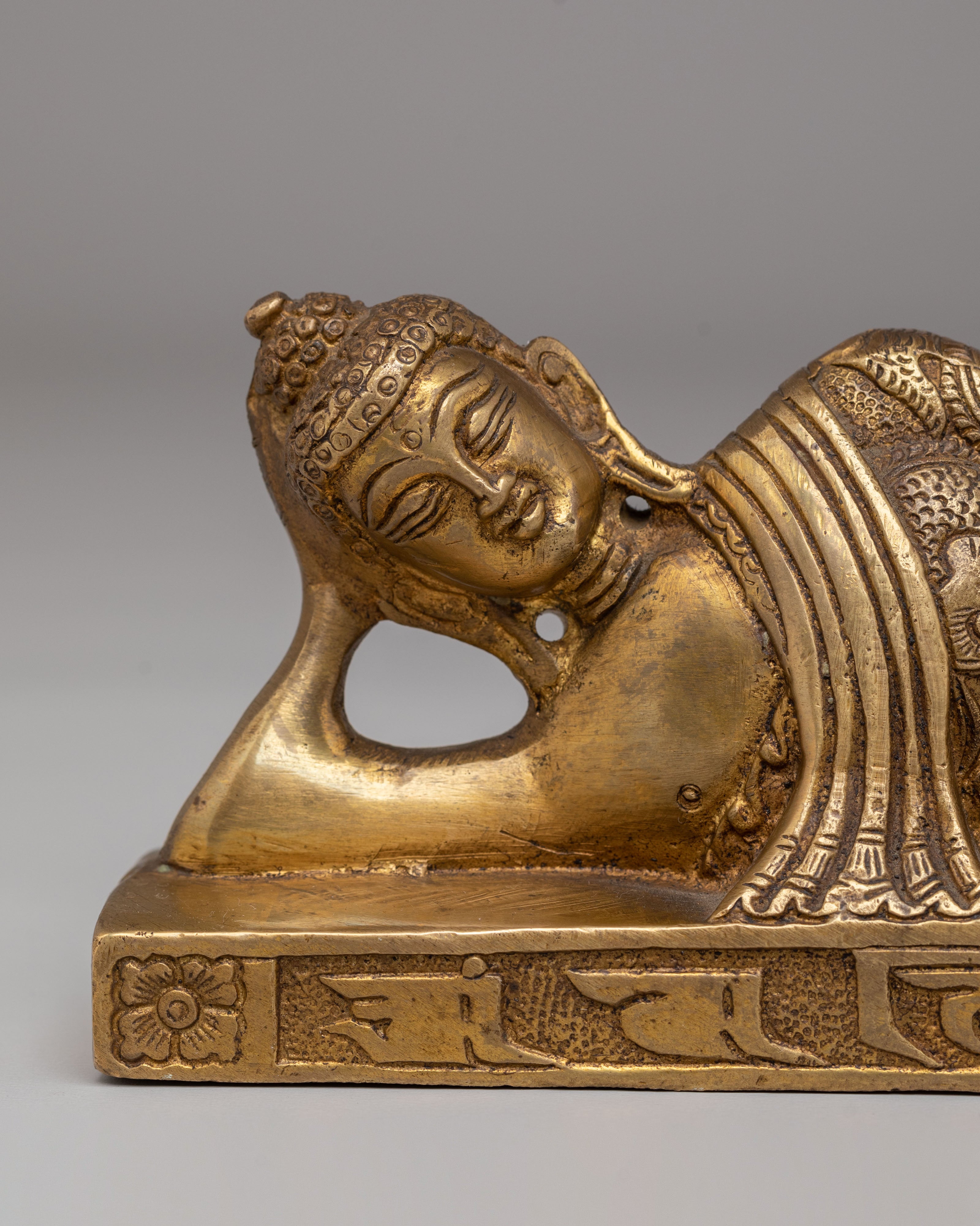 Tibetan Reclining Buddha Statue | Sleeping Buddha Figurine