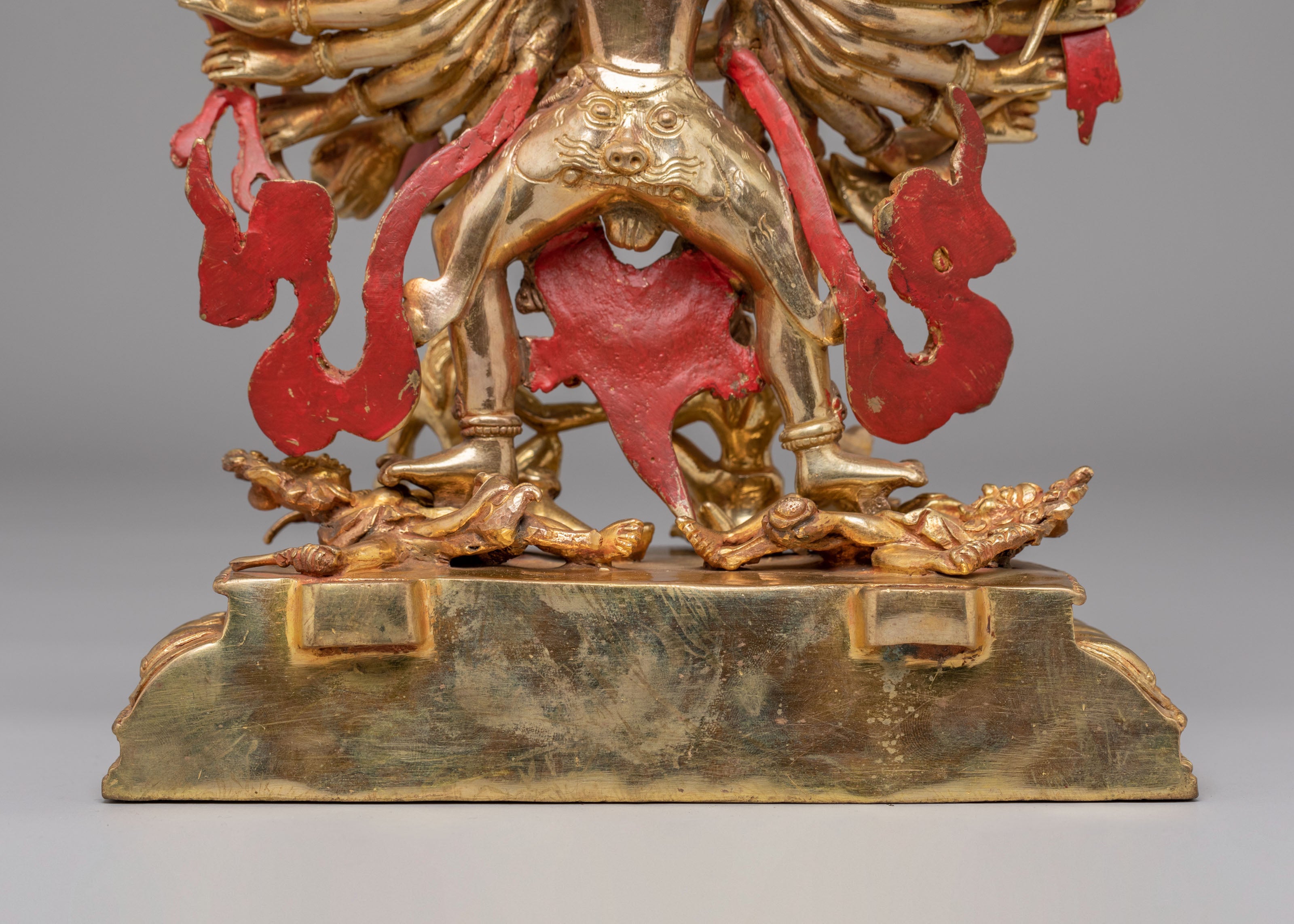 Hevajra Vajrayana Sculpture | 24K Gold Plated Buddhist Deity Statue