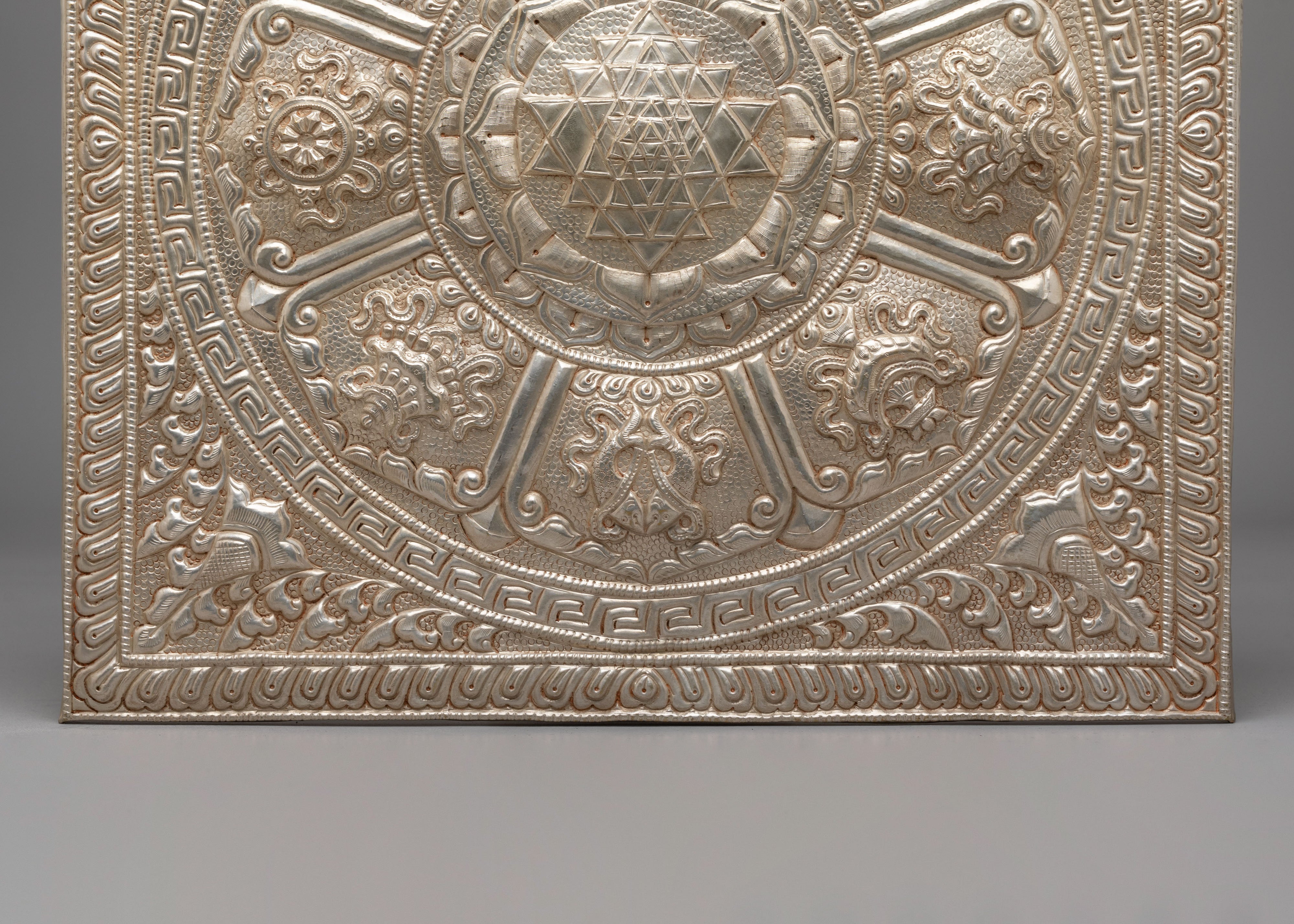 Silver Plated Altar Wall Hanging | Perfect for Home Decor and Spiritual Blessings