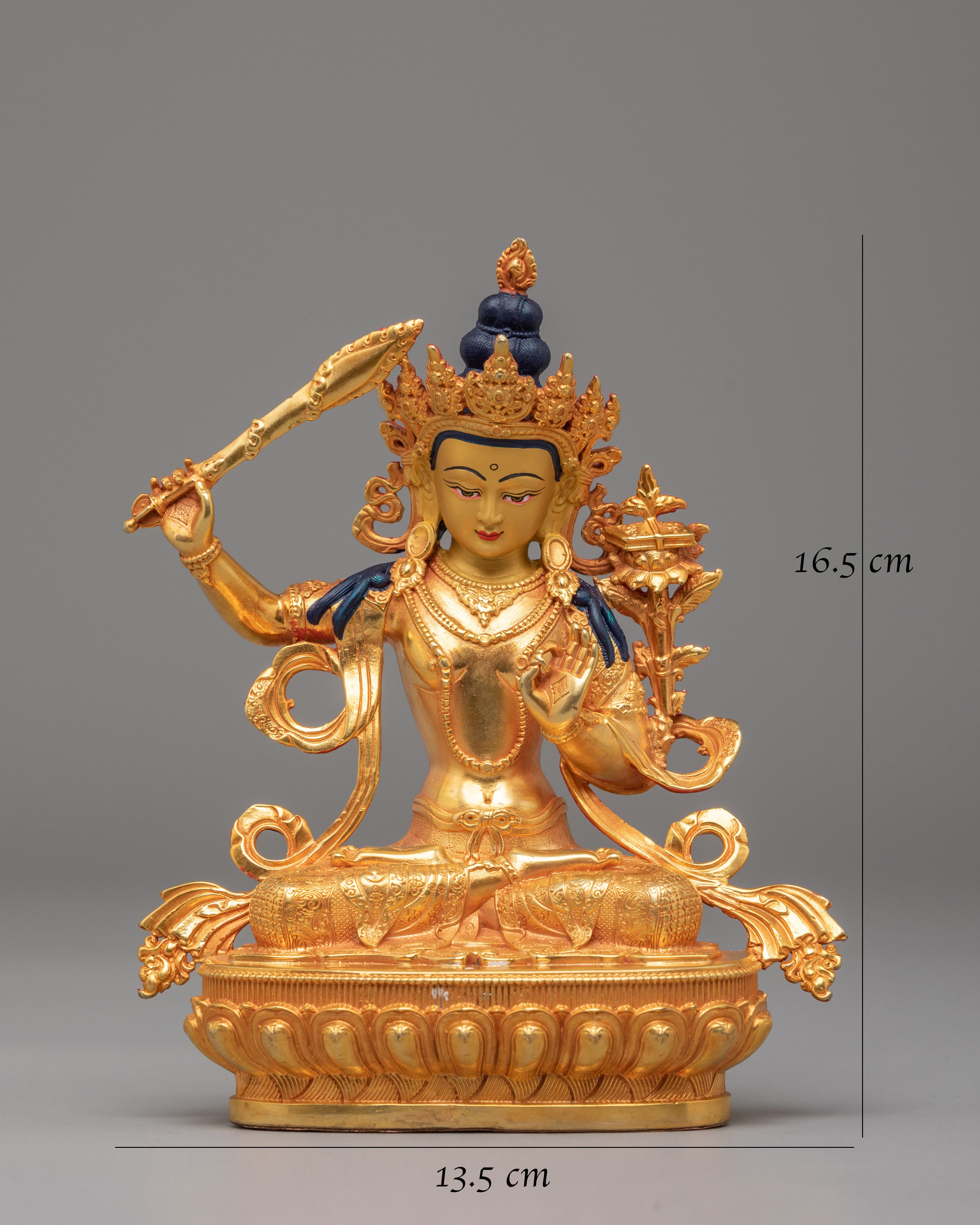 Machine Made Manjushri Figurine | Bodhisattva of Wisdom