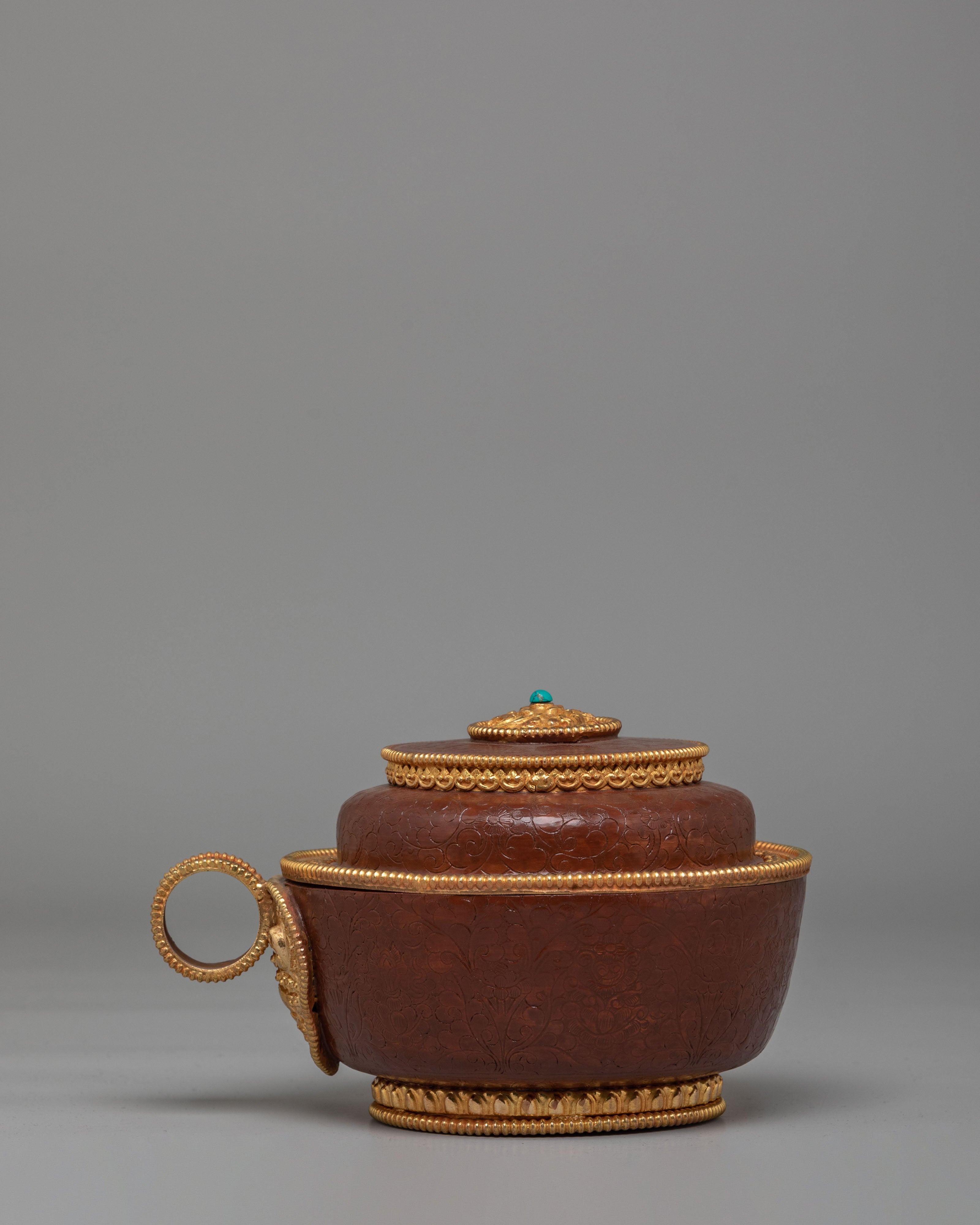 Tibetan Ritual Water Offering Set | Pot, Stand, Plates