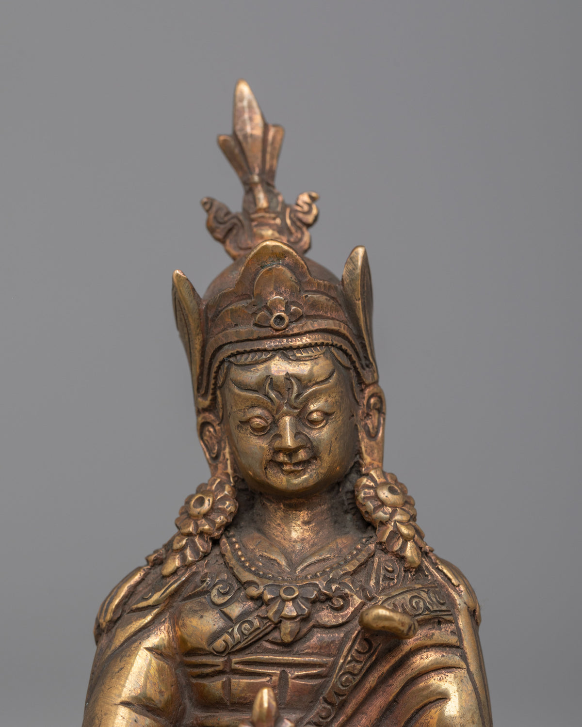Padmasambhava Altar Statue | Handcrafted Tibetan Buddhist Artwork