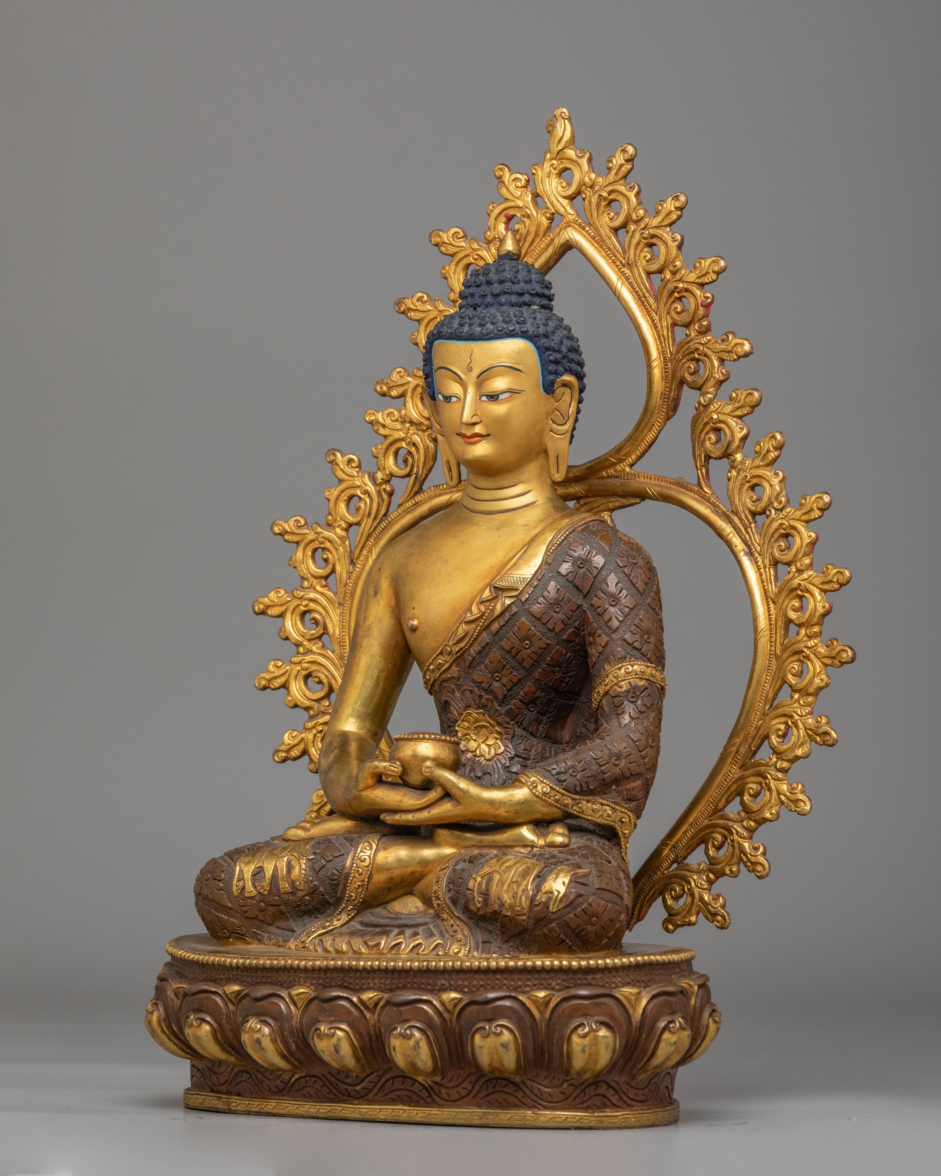 Handcrafted Amitabha Buddha Sculpture | Tibetan Deity Artwork