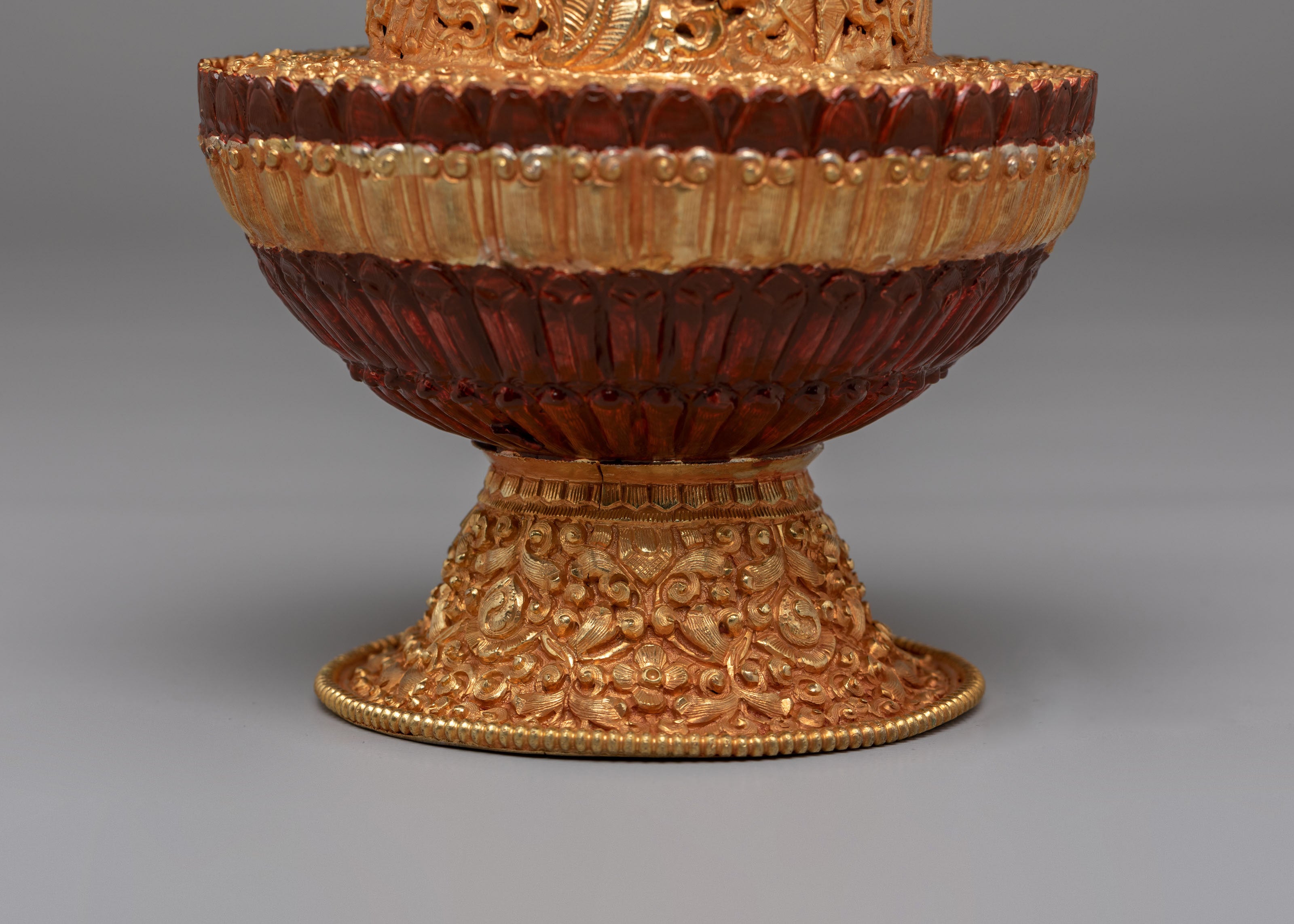 Himalayan Offering Rice Pot | Sacred Ritual Vessel for Altar Offerings
