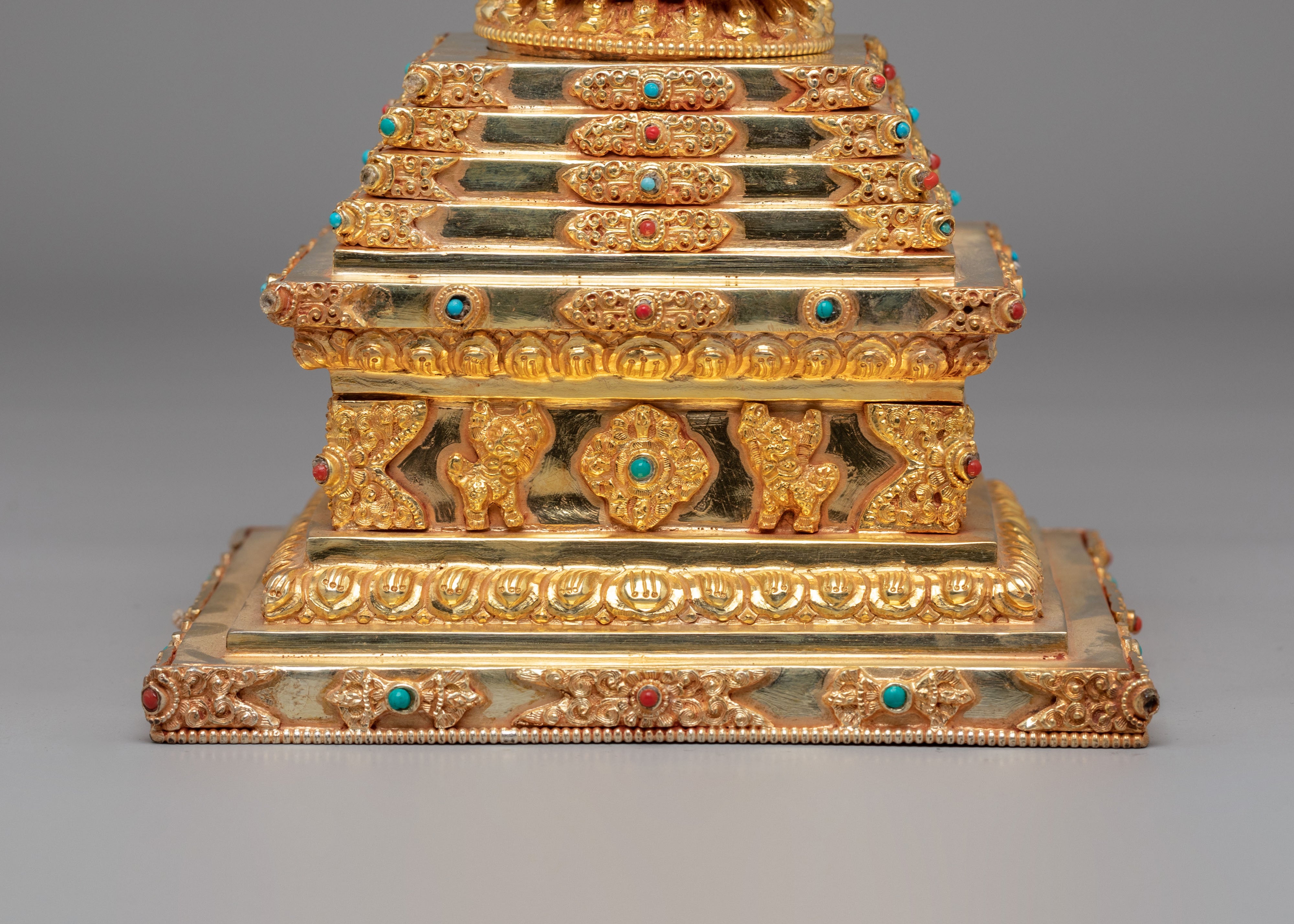 Handcrafted Enlightenment Chorten Stupa | Tibetan Spiritual Symbol