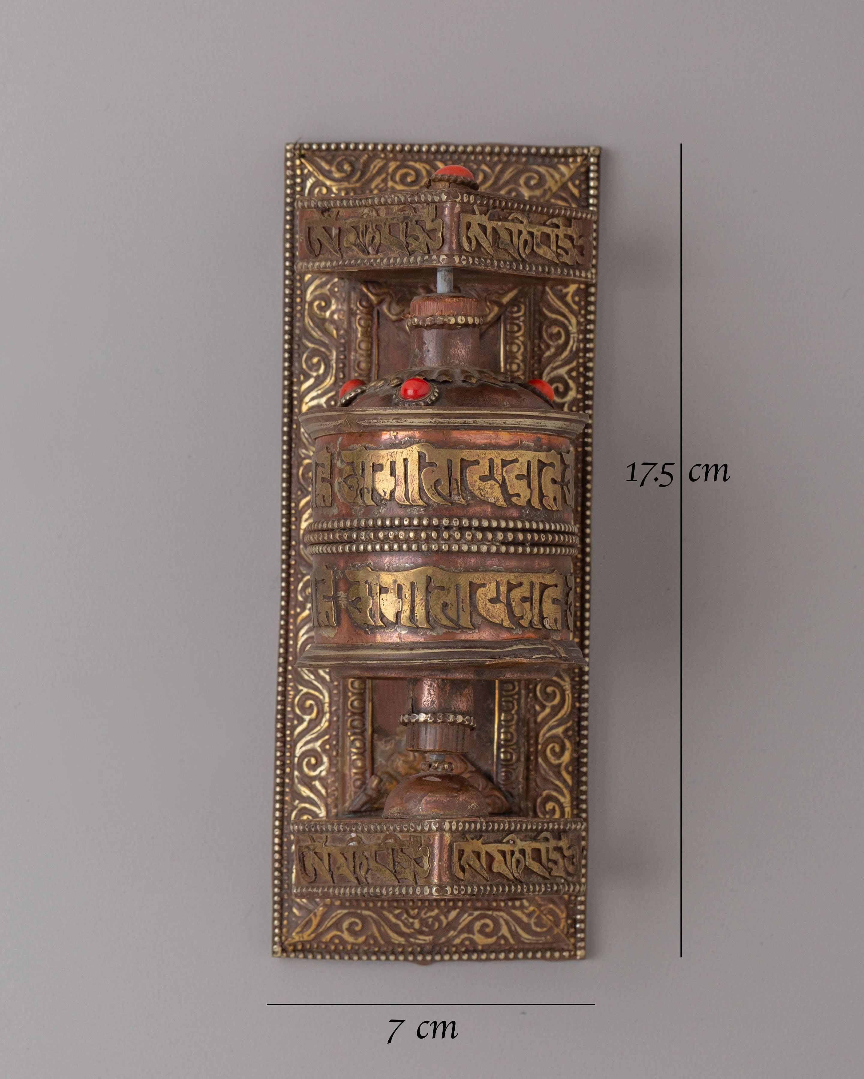 Himalayan Altar Prayer Wheel | Tibetan Meditation Decor