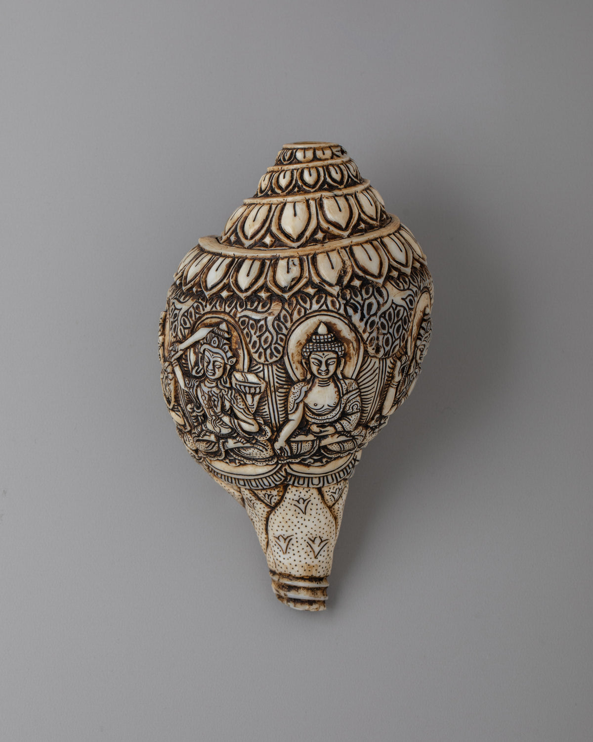 Tibetan Buddhist Sacred Conch | Meditation Tool