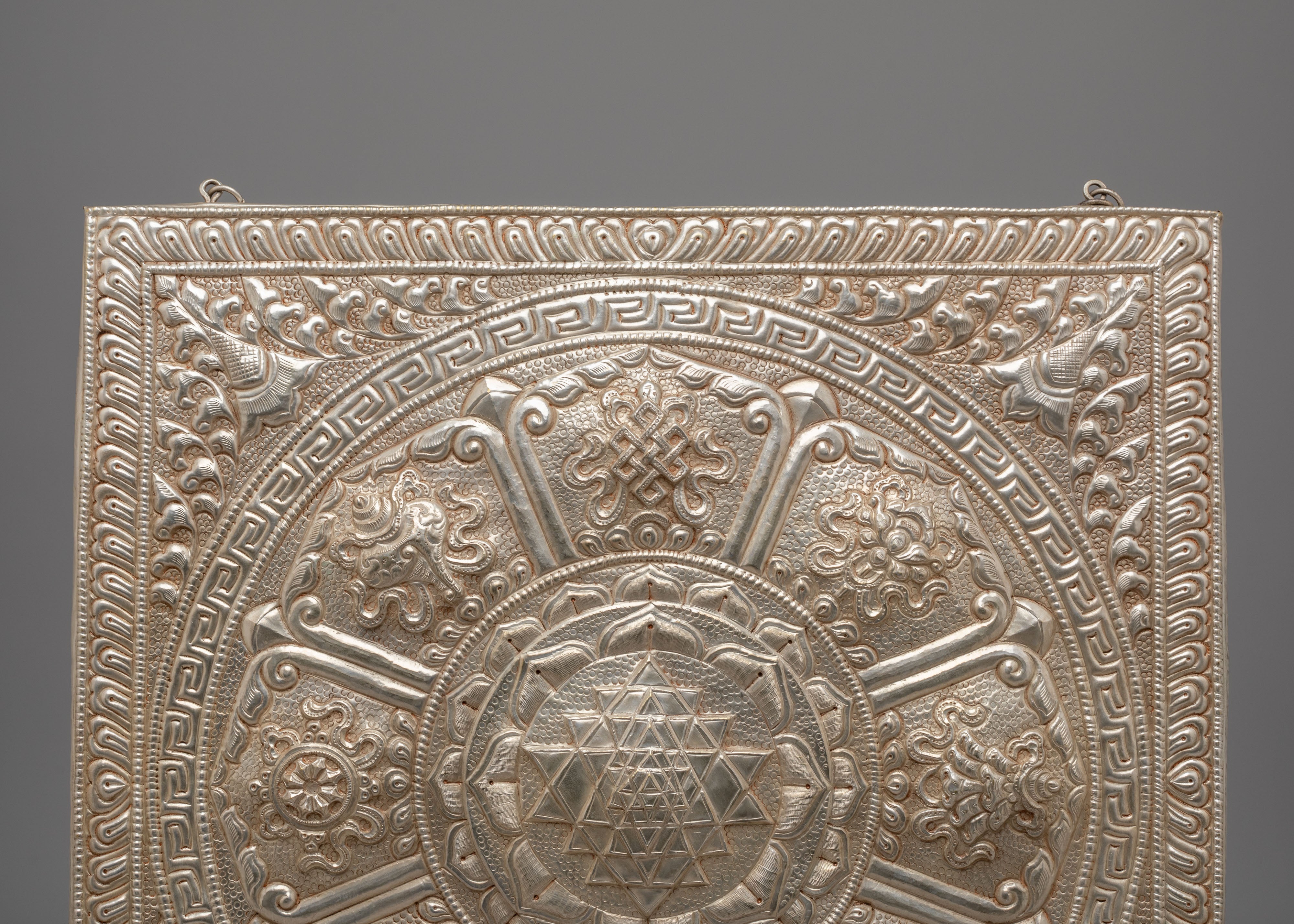 Silver Plated Altar Wall Hanging | Perfect for Home Decor and Spiritual Blessings