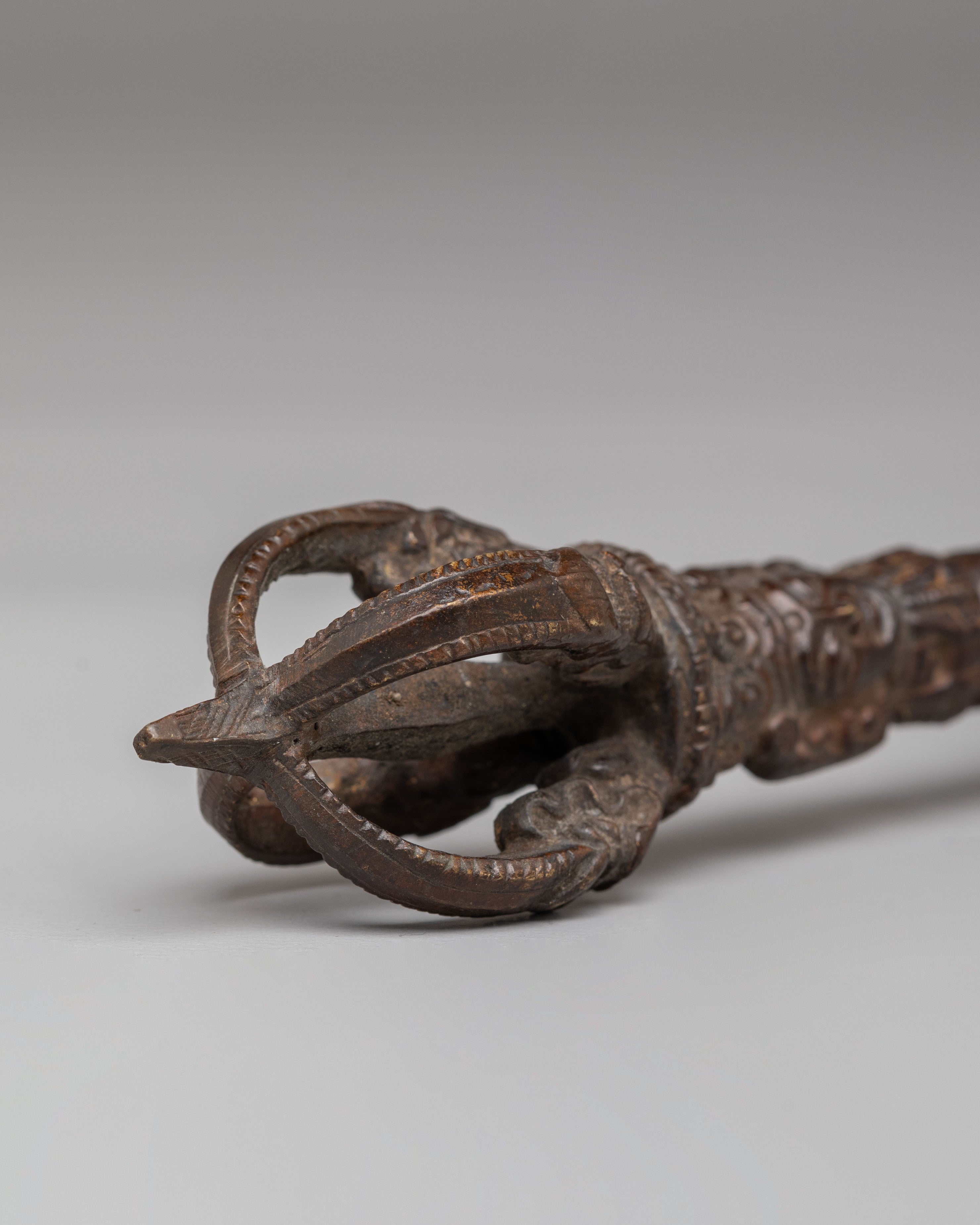 Traditional Tibetan Ceremonial Vajra | Handcrafted Brass Dorje