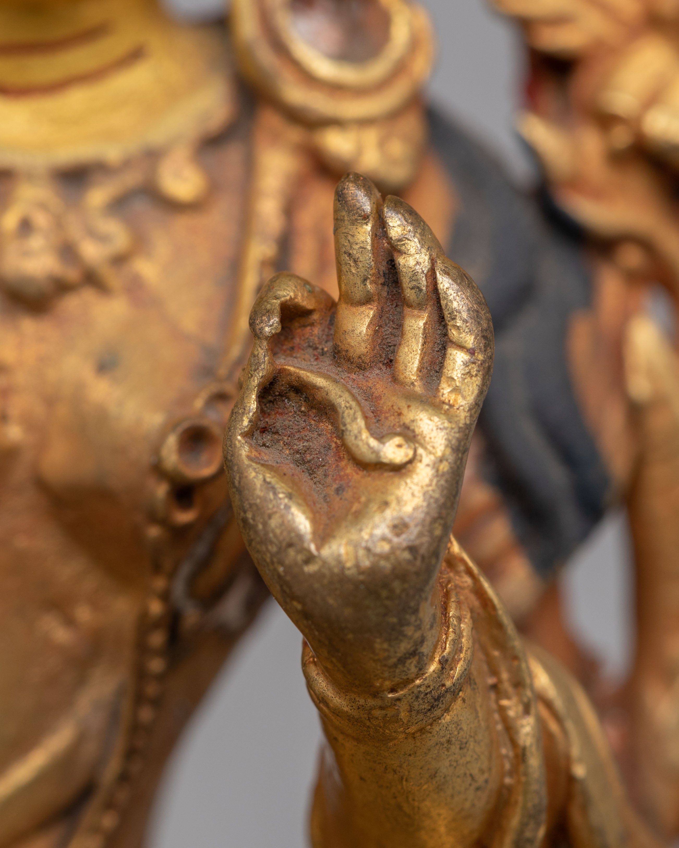 Scared Green Tara Deity Statue | Buddhist Bodhisattva of Compassion
