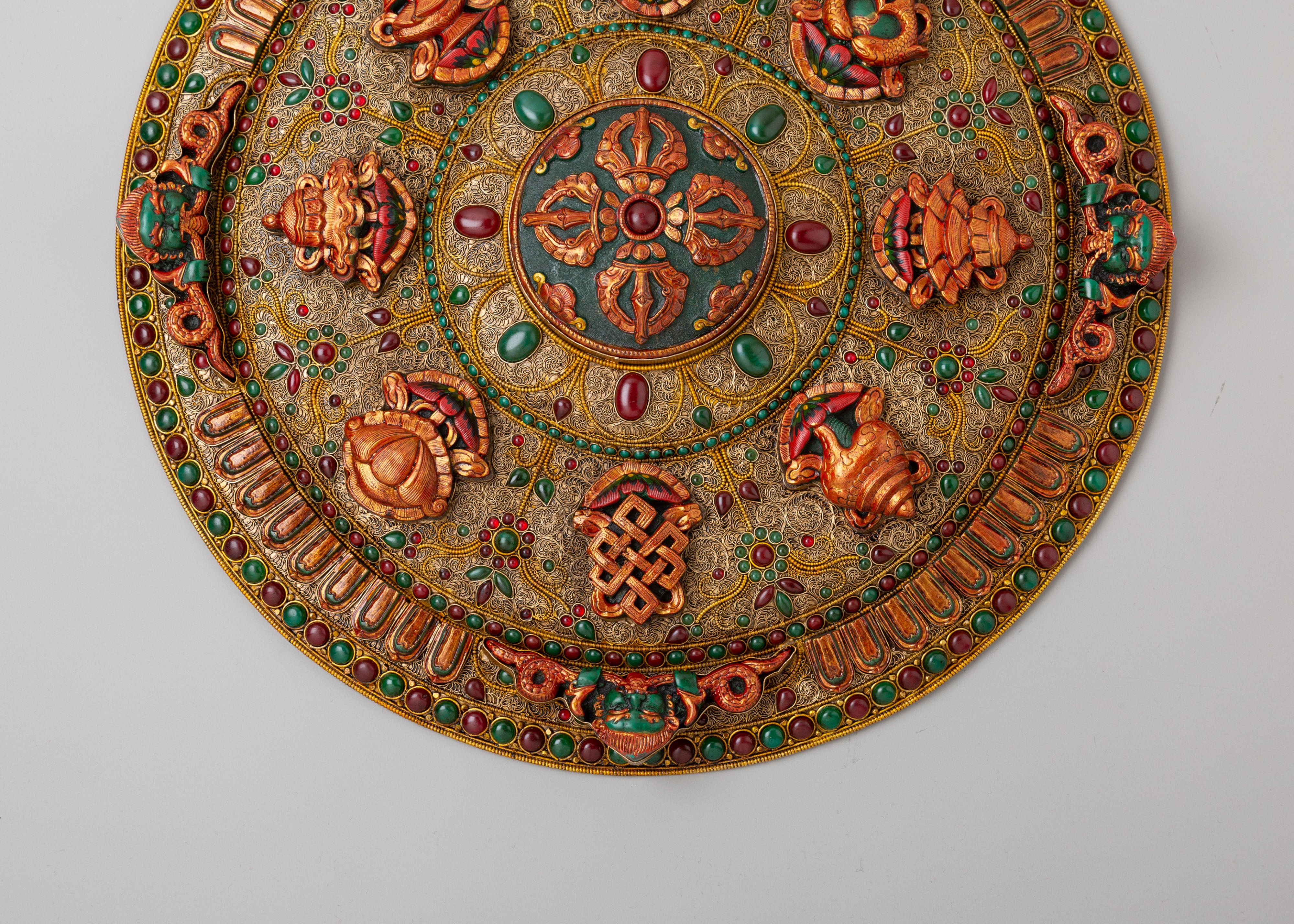 Tibetan Bishow Vajra Wall Hanging | Sacred Tibetan Artwork for Meditation