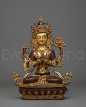 Ceremonial Chenrezig Shrine Statue