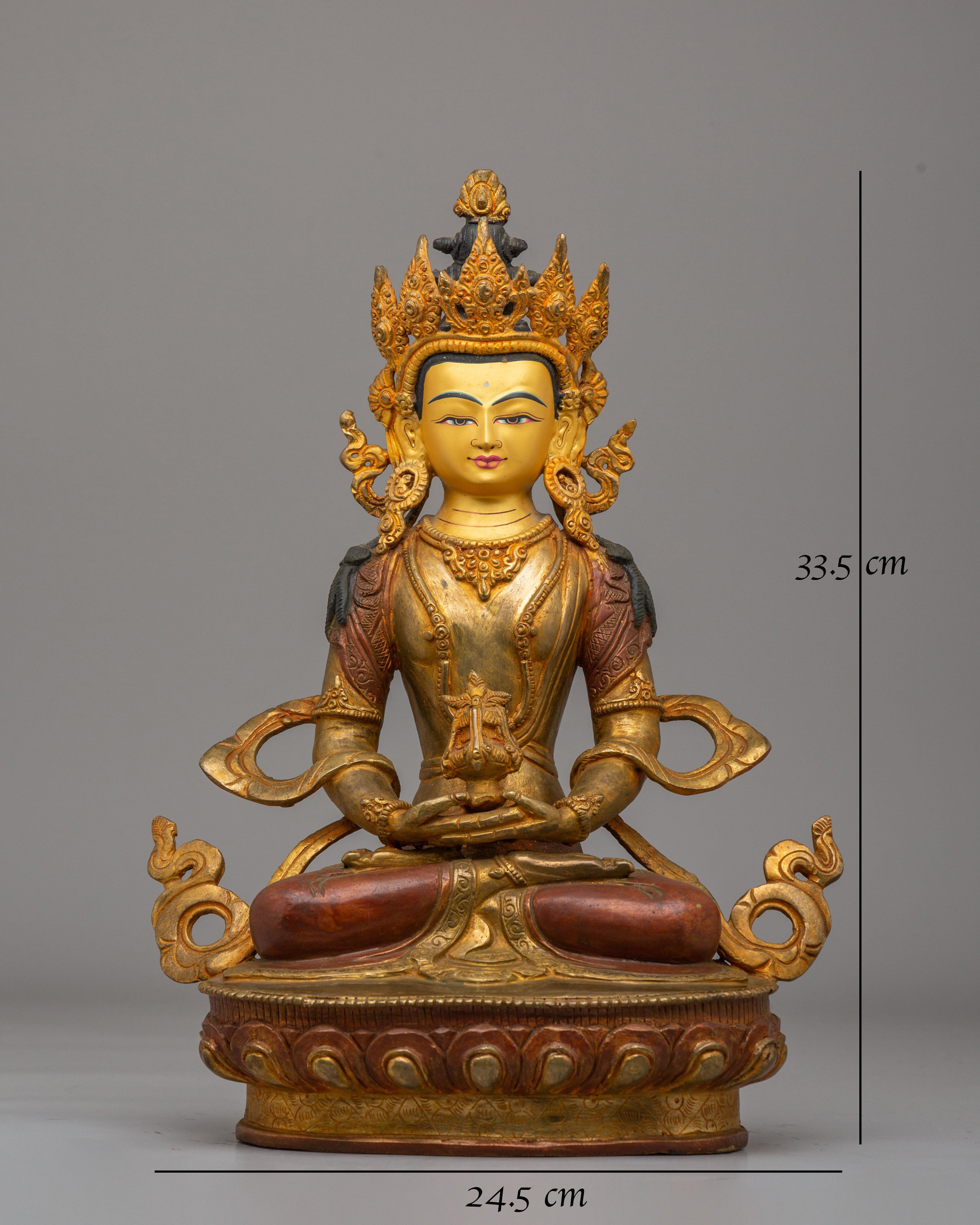 Tibetan Longevity Amitayus Statue | Meditation Altar Decor