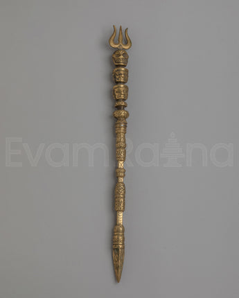 Sacred Himalayan Trishul for Altar and Puja