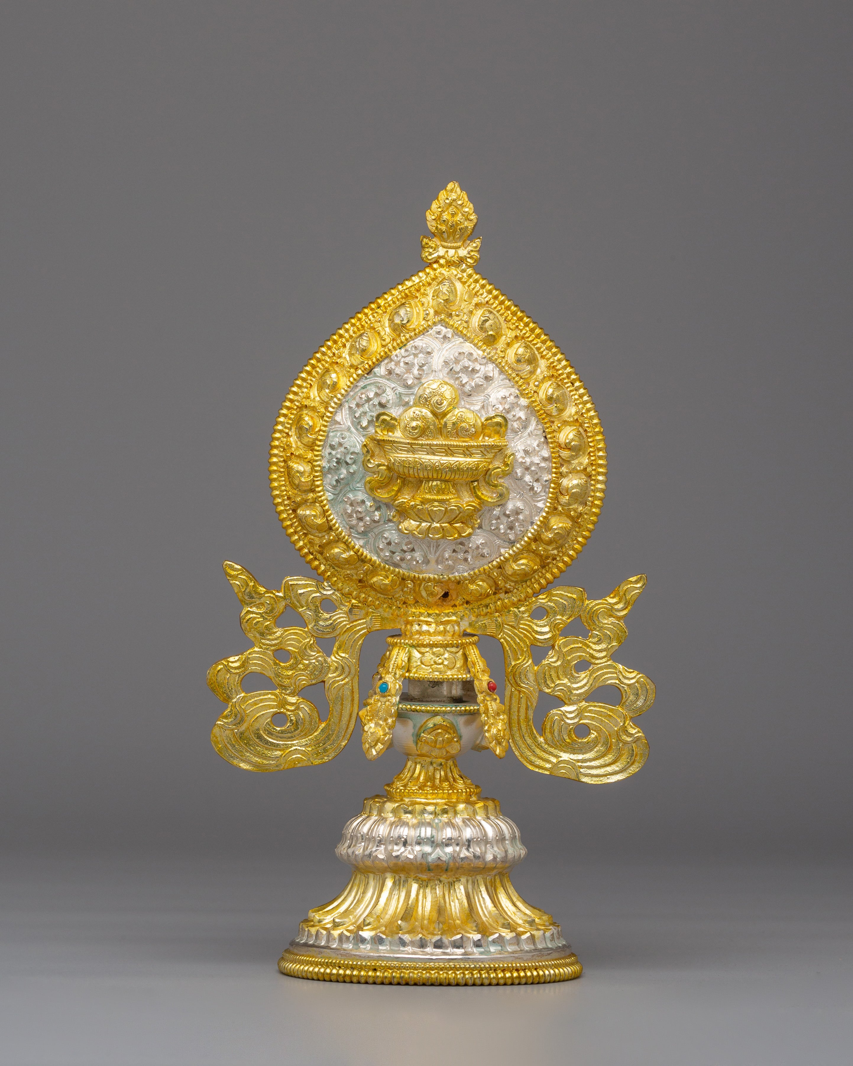 Tibetan Eight Auspicious Symbols | Copper Body, Electro Silver &amp; Gold Plating