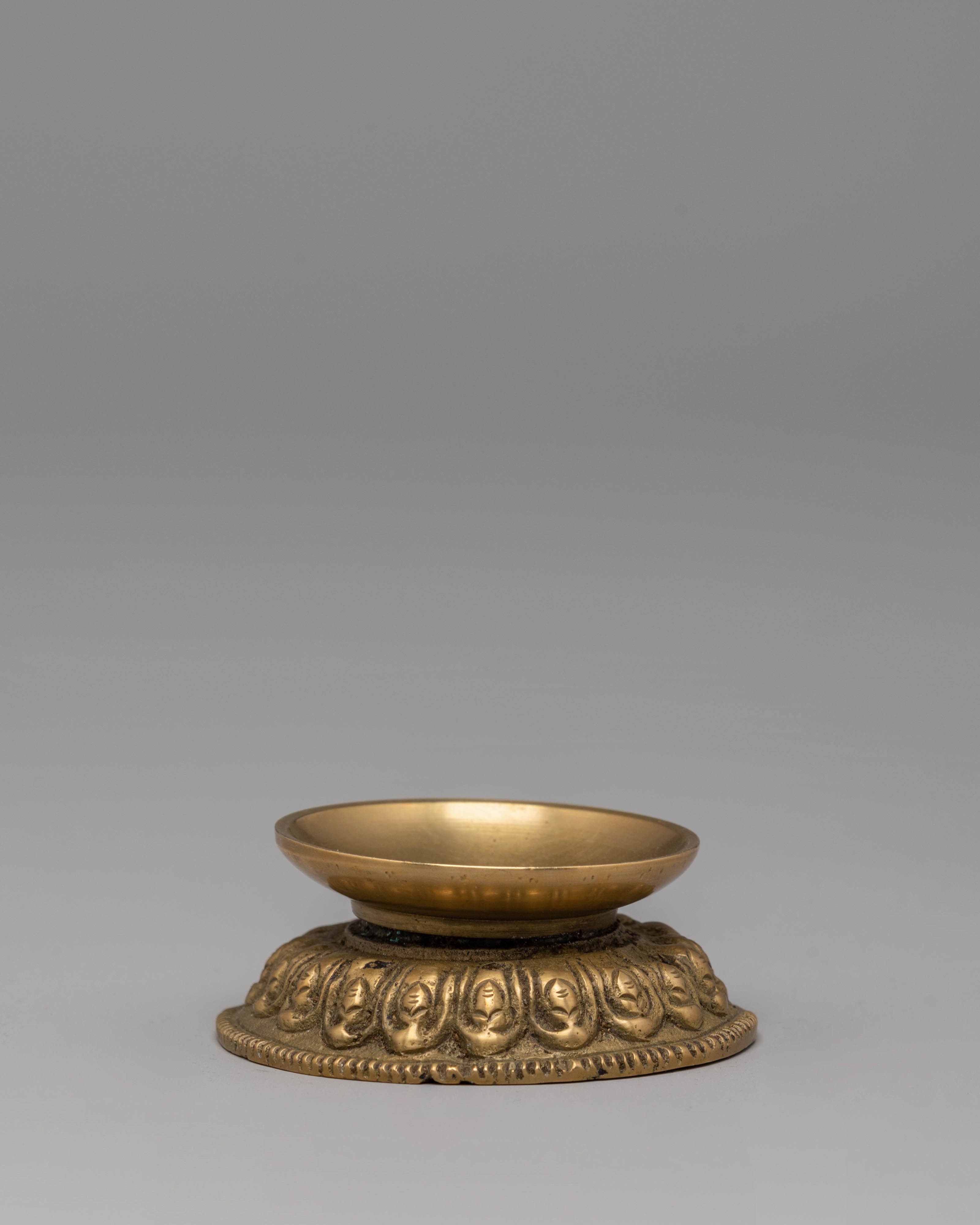 Oil Lamp Set for Ritual Ceremonies | Handcrafted Brass Altar Lamps