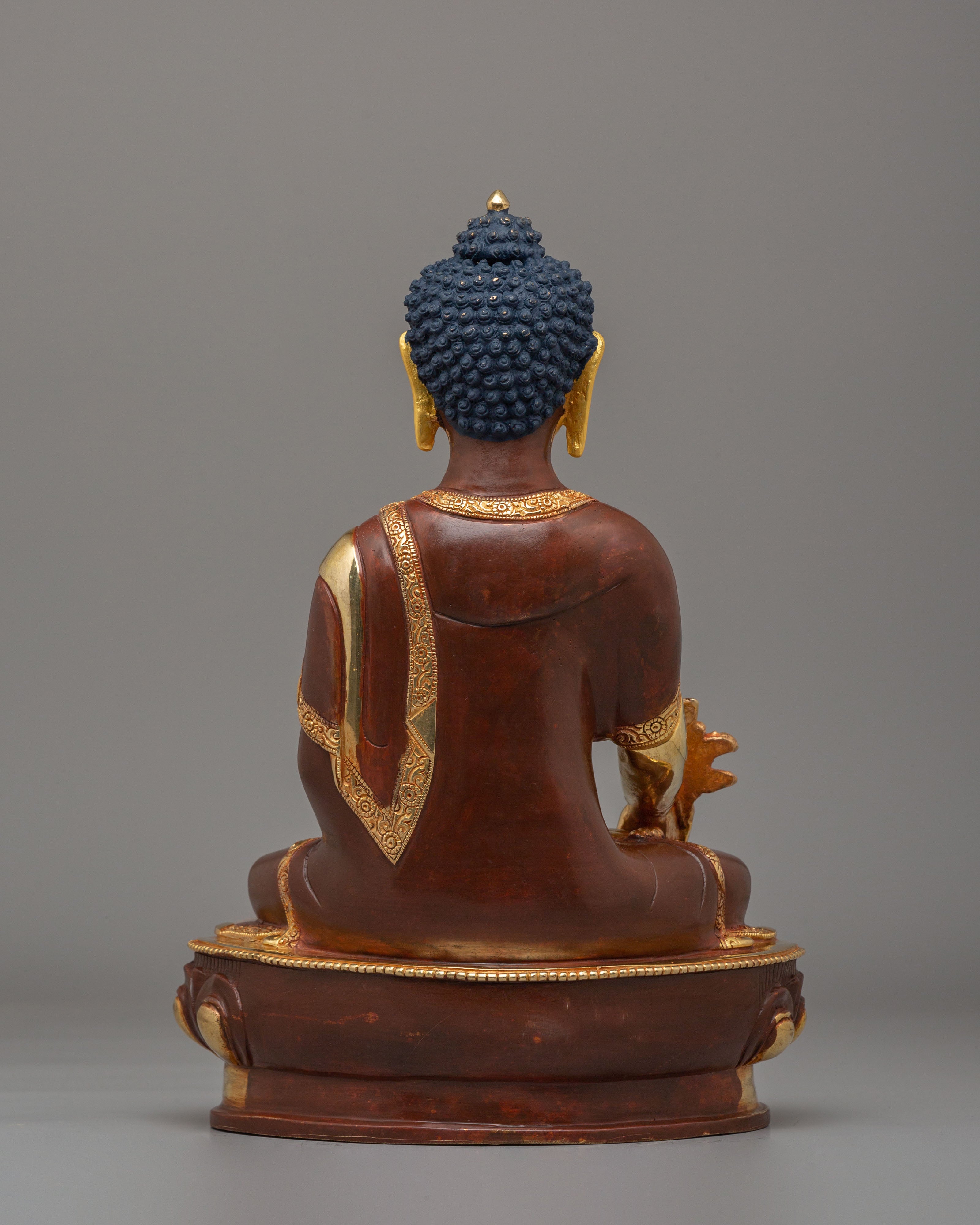 Bhaisajyaguru Healing Buddha Figurine | Tibetan Medicine Buddha Sculpture