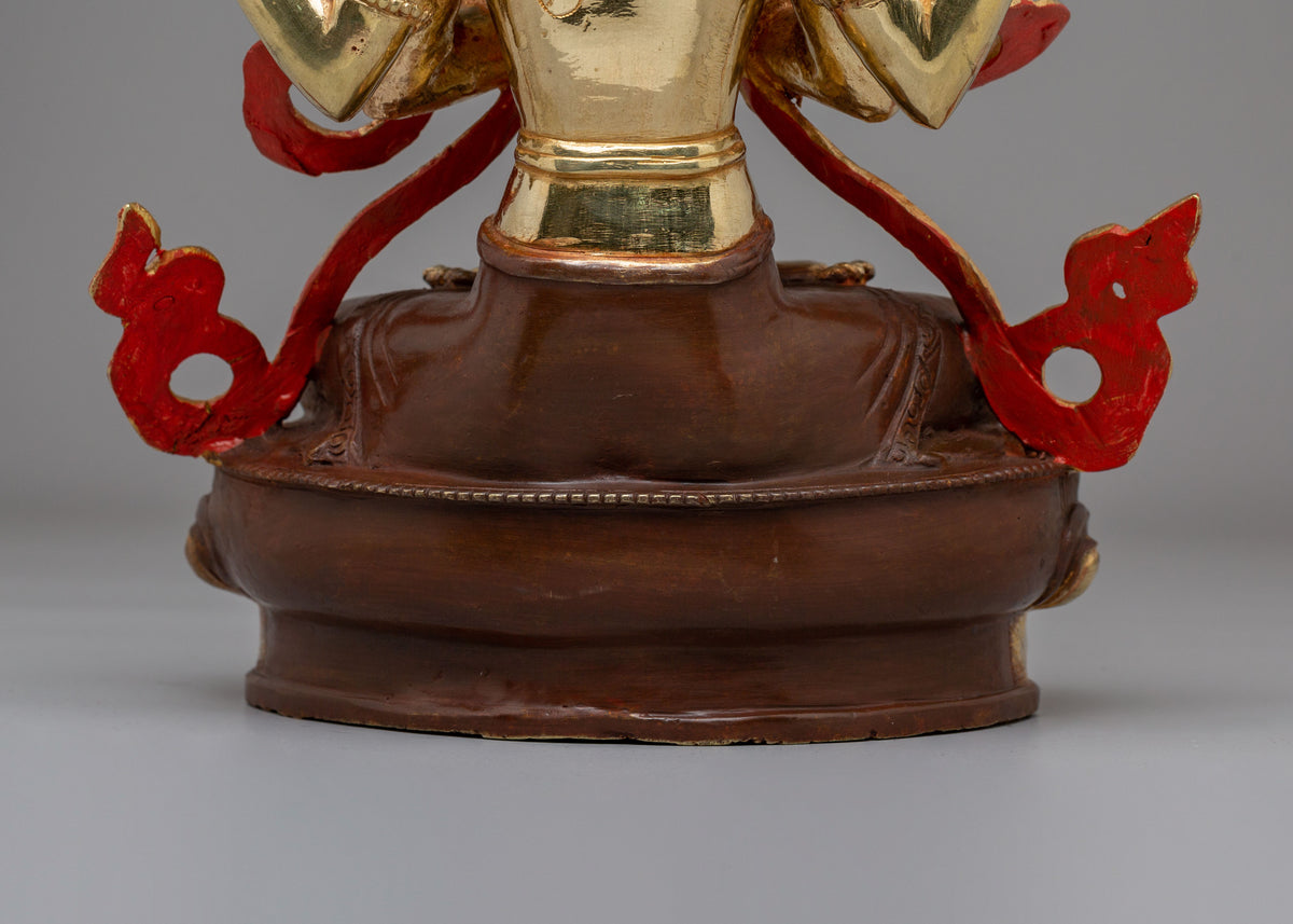 Sacred Avalokiteshvara Bodhisattva Statue | Handcrafted Tibetan Art