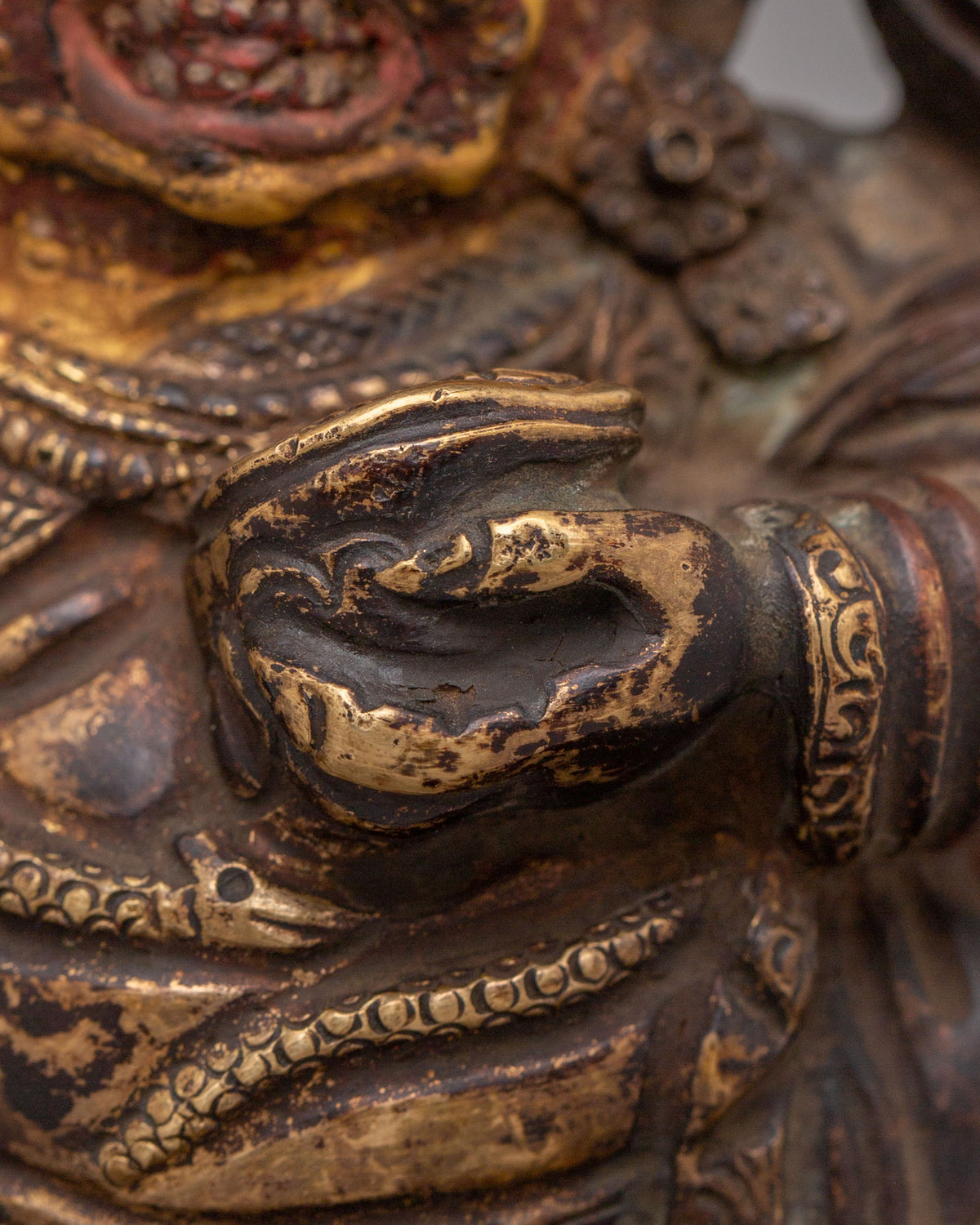 Sacred Bernagchen Mahakala Statue | Tibetan Protector Copper Sculpture