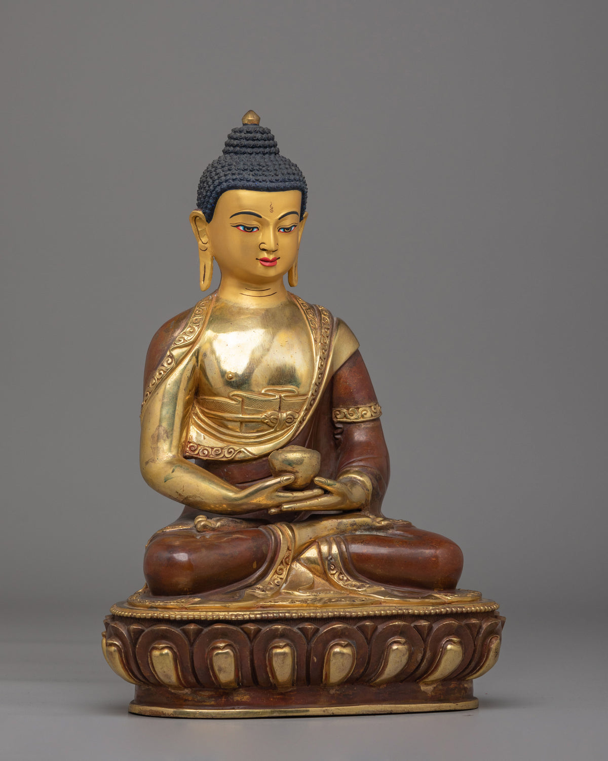 Pure Land Amitabha Buddha Altar Statue | Spiritual Decor for Meditation