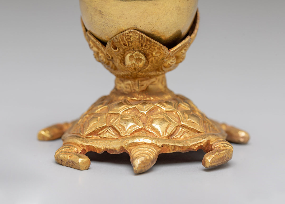 Traditional Tibetan Kapala Offering Set | Ritual Offering Bowl for Meditation